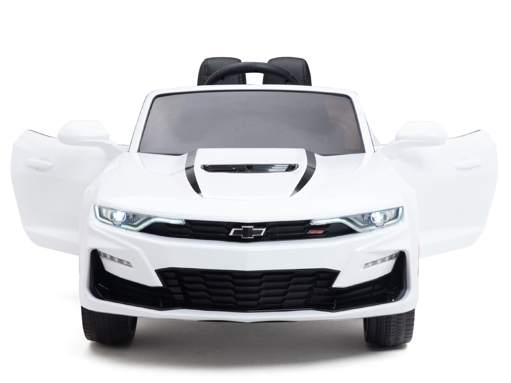 12V Chevrolet Camaro 2SS Kids Ride On Car with Remote Control - White Electric Toy Car for Boys & Girls - Perfect for Birthday Gifts, Indoor & Outdoor Play