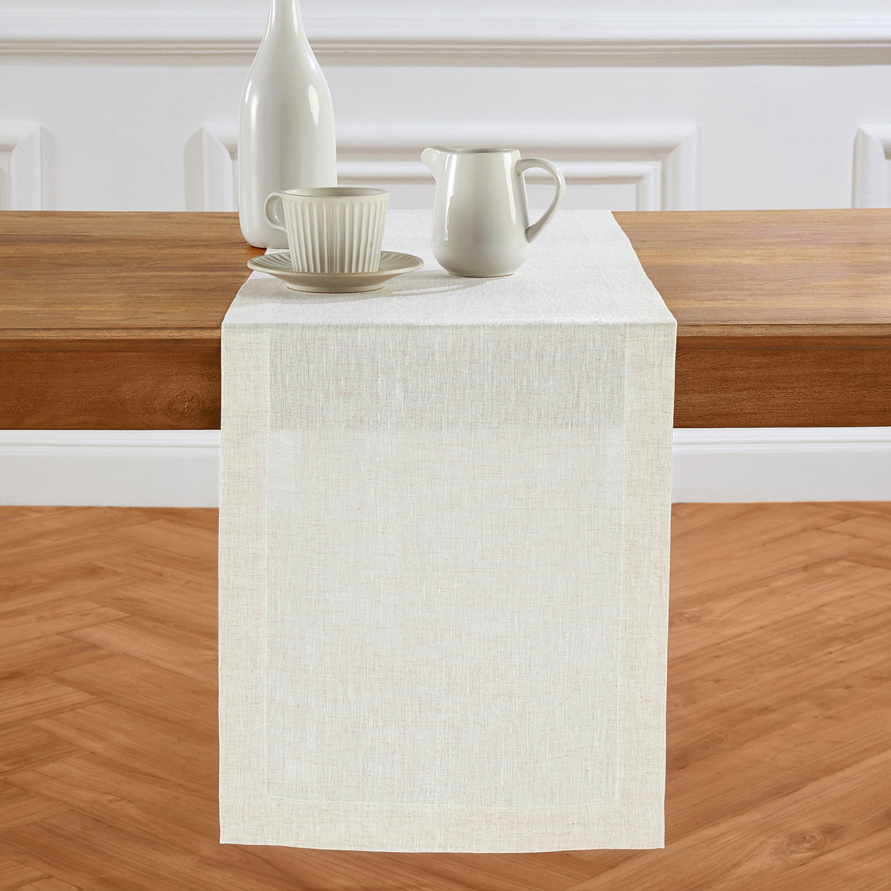 Sonoma Table Runner - Elegant Cotton Linen Dining Table Decor for Thanksgiving, Christmas & Wedding - Perfect for Holiday Home Decor & Party Settings