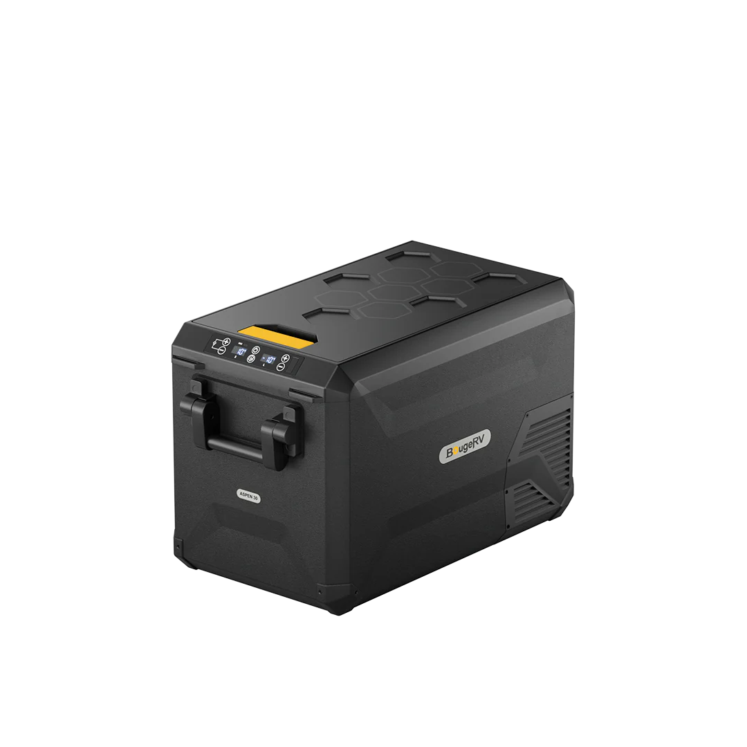 BougeRV ASPEN 30 12V 34QT Dual Zone Portable Car Refrigerator - Perfect for Road Trips, Camping & RV Adventures