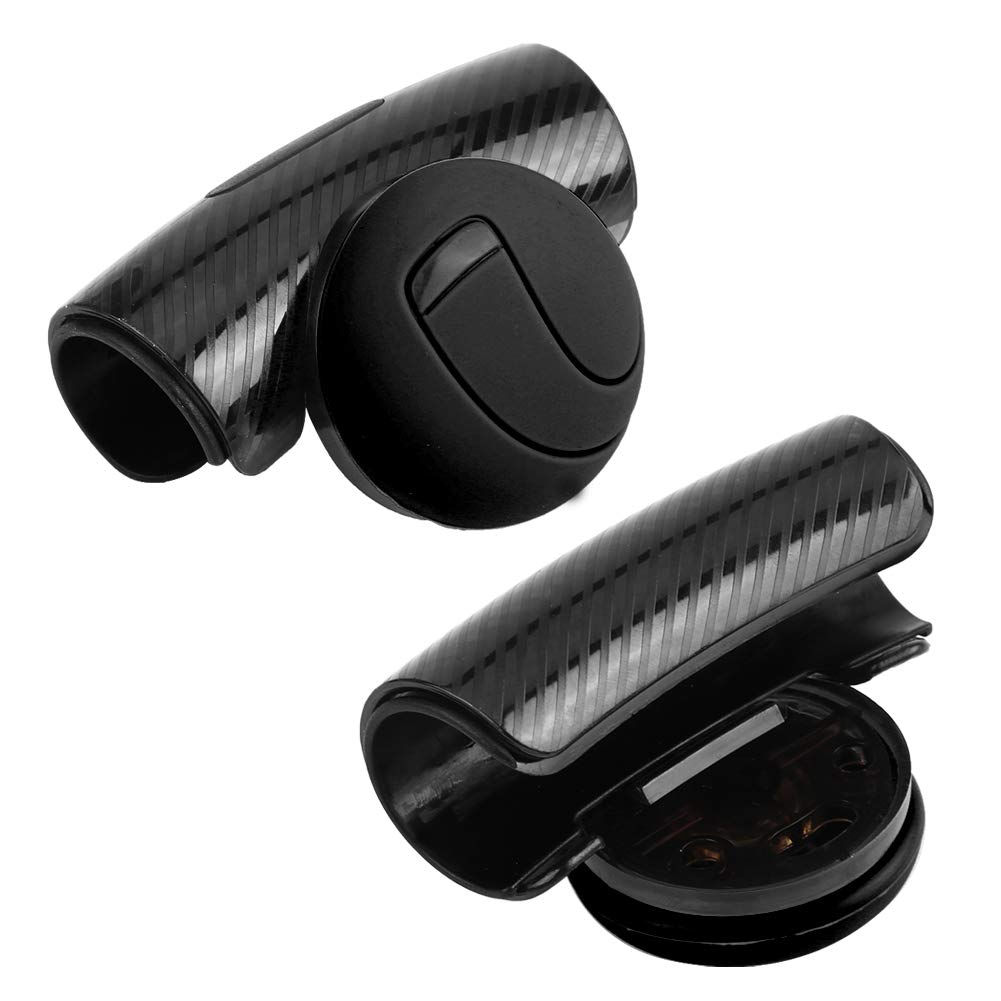 Universal Car Steering Wheel Spinner Knob - Power Handle Ball for Easy Steering & Wheel Booster (Black) - Perfect for Trucks, RVs & Vehicles with Limited Mobility