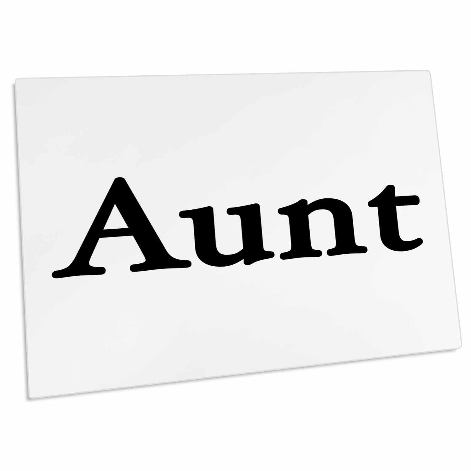 3D Rose EvaDane Inspirational Aunt Quote Desk Pad Place Mats - Set of 4 Non-Slip Table Mats for Dining, Office, or Kitchen - Perfect Gift for Black Aunts & Family Gatherings