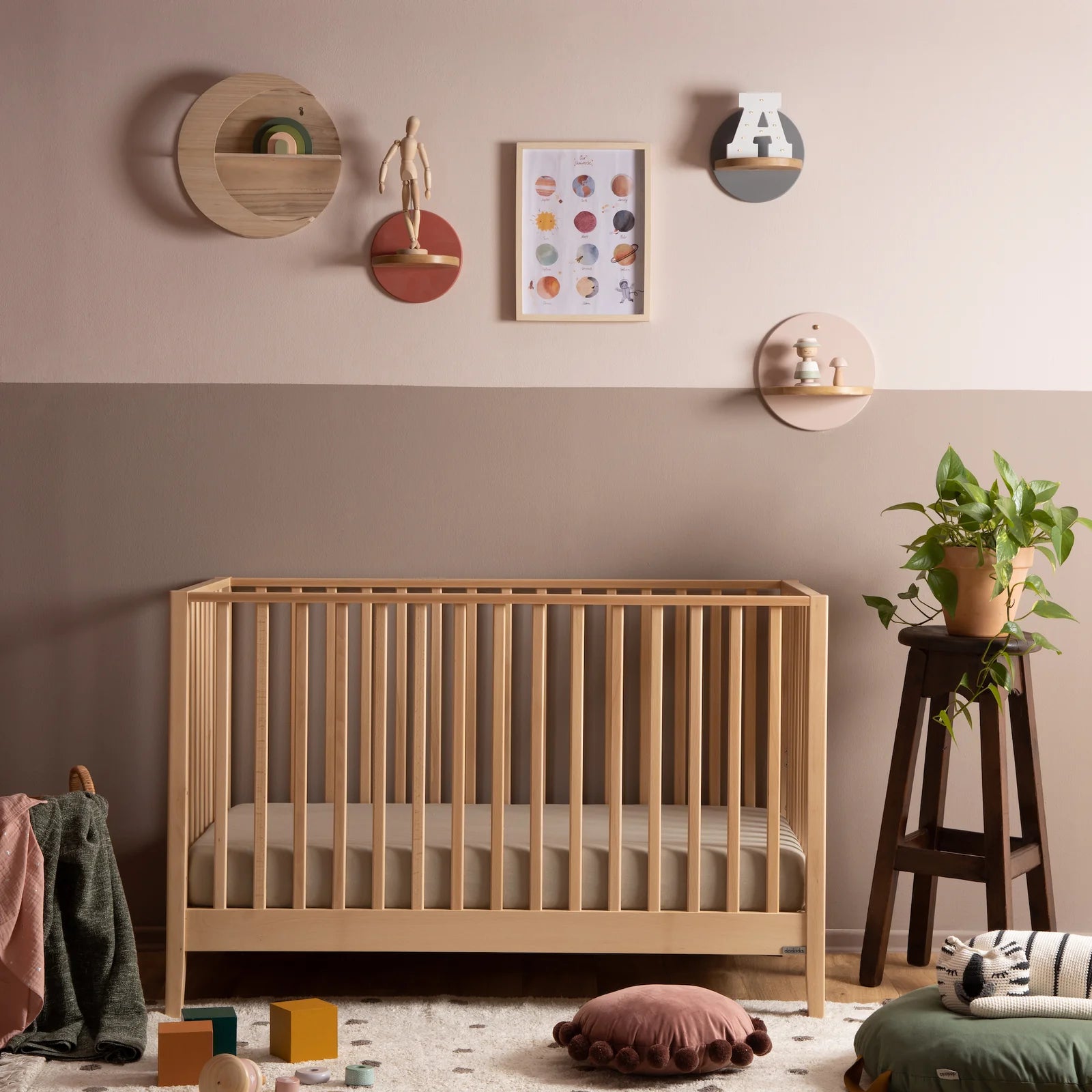 Dadada Lala 3-in-1 Convertible Baby Crib - Nursery Furniture for Newborn to Toddler | Perfect for Bedrooms, Daycares & Guest Rooms