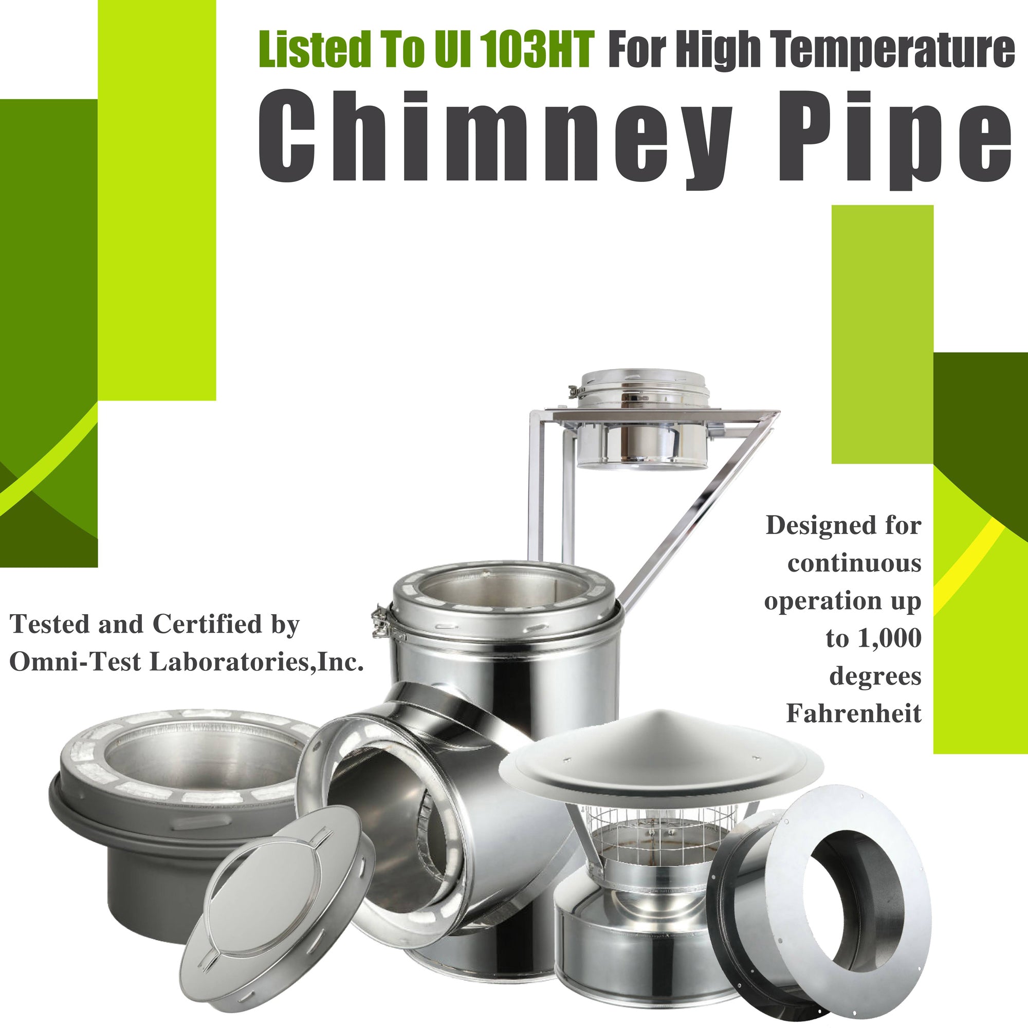 AllFuelHST Flat Roof Flashing for 6-Inch Inner Diameter Chimney Pipe - Durable Weatherproof Seal for Metal Roofs & Chimney Venting Systems