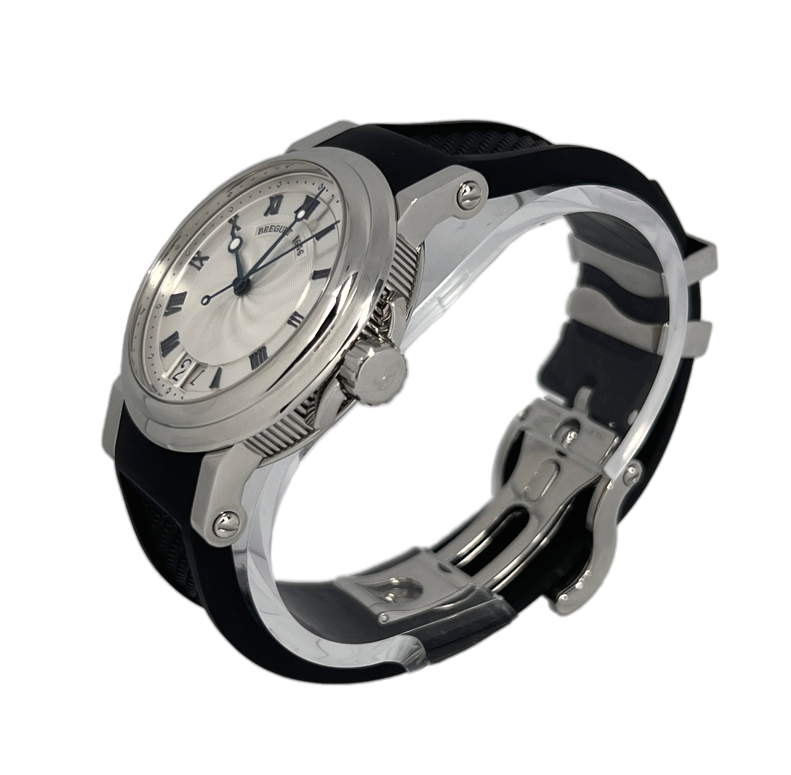 Breguet Marine Automatic Big Date Stainless Steel Men's Watch - Luxury Diver Watch for Business, Formal & Casual Wear - Waterproof & Scratch Resistant