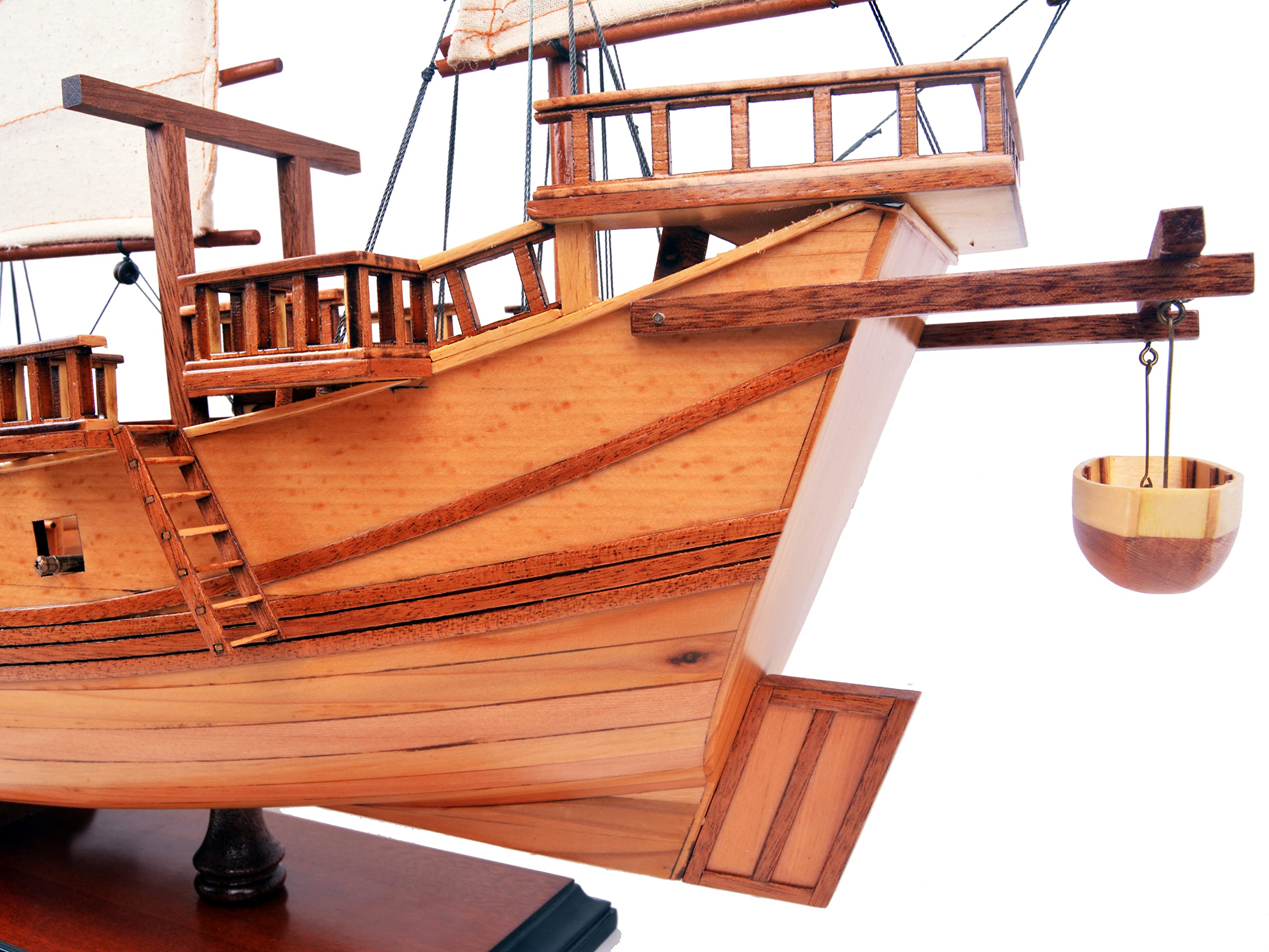 Old Modern Handicrafts Chinese Junk Ship Model - Fully Assembled Museum Quality Wooden Boat Display - 27L x 7W x 22.5H Inches - Perfect Maritime Decor for Home, Office, or Nautical Theme Room | Great Gift for Collectors & History Enthusiasts