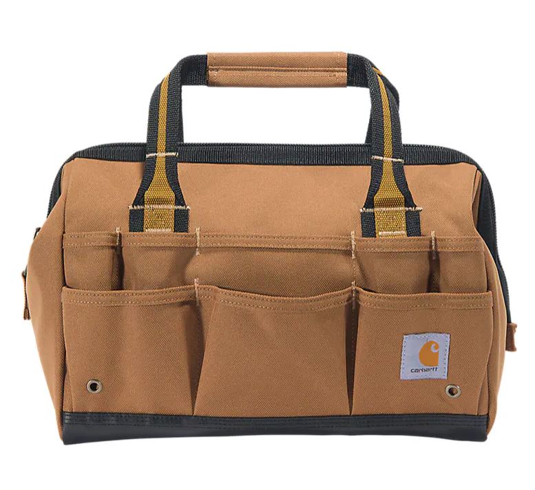 25-Pocket Heavy Duty Tool Bag with Reinforced Straps - Durable 14-Inch Organizer for Electricians, Plumbers & DIY Enthusiasts - Perfect for Construction Sites, Home Repairs & Workshop Organization
