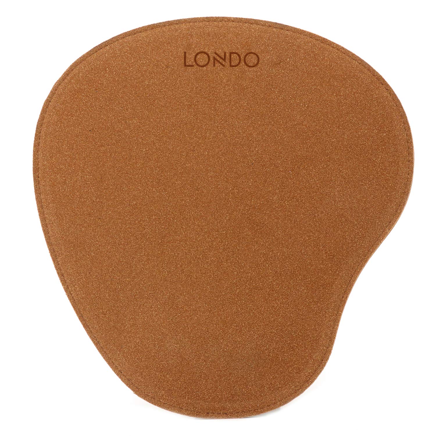 Premium PU Leather Oval Non-Slip Mouse Pad with Ergonomic Wrist Rest - Waterproof Surface & Comfort Memory Foam - Lightweight Design for Laptop & Desktop Computers - Perfect for Office, Gaming & Home Workspaces