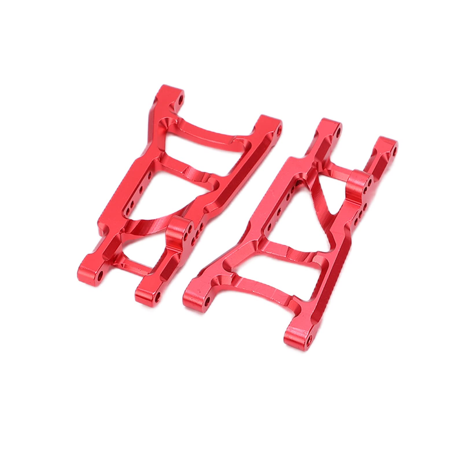 Upgraded Front & Rear Suspension Arm Kit for 1/10 TRAXXAS SLASH 2WD RC Car - Red Aluminum Alloy Parts Replacement - Perfect for Off-Road Racing & Bashing