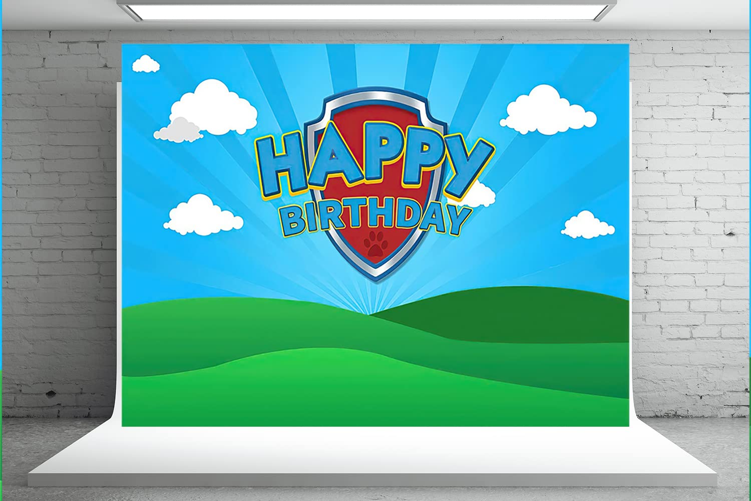 20x10ft Happy Birthday Bear Fabric Backdrop - 100 Acre Woods Theme for Kids 1st Birthday Party, Photography Background, Home Decor | Perfect for Birthday Photos, Baby Showers & Nursery Decorations