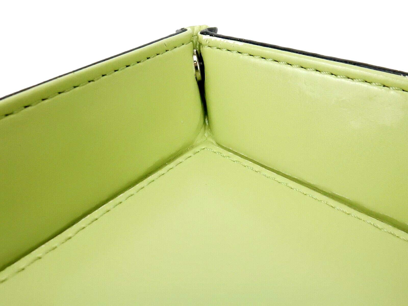 Premium Faux Leather Folding Travel Organizer - Collapsible Storage Bin for Jewelry, Wallets, Phones, Watches & Accessories - Portable Multi-Purpose Organizer Box for Home, Office & Travel (3-Pack, Lime Green) - Perfect for Clutter-Free Packing, Gift Giving & Daily Organization