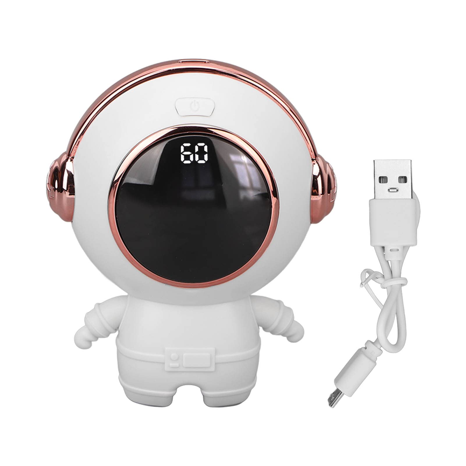 Fast Heating USB Rechargeable Portable Electric Heater - Winter Warmth for Office, Home & Travel (White) - Stay Cozy Anywhere