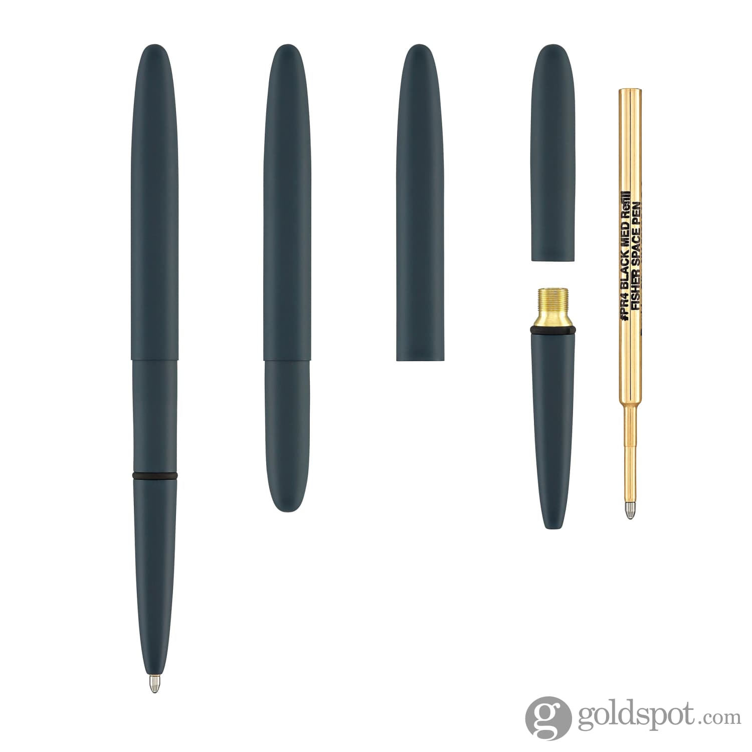 Fisher Space Pen Bullet Ballpoint Pen - Cerakote® Elite Navy Blue, Compact & Refillable, Perfect for Travel, Outdoor Adventures & Everyday Use