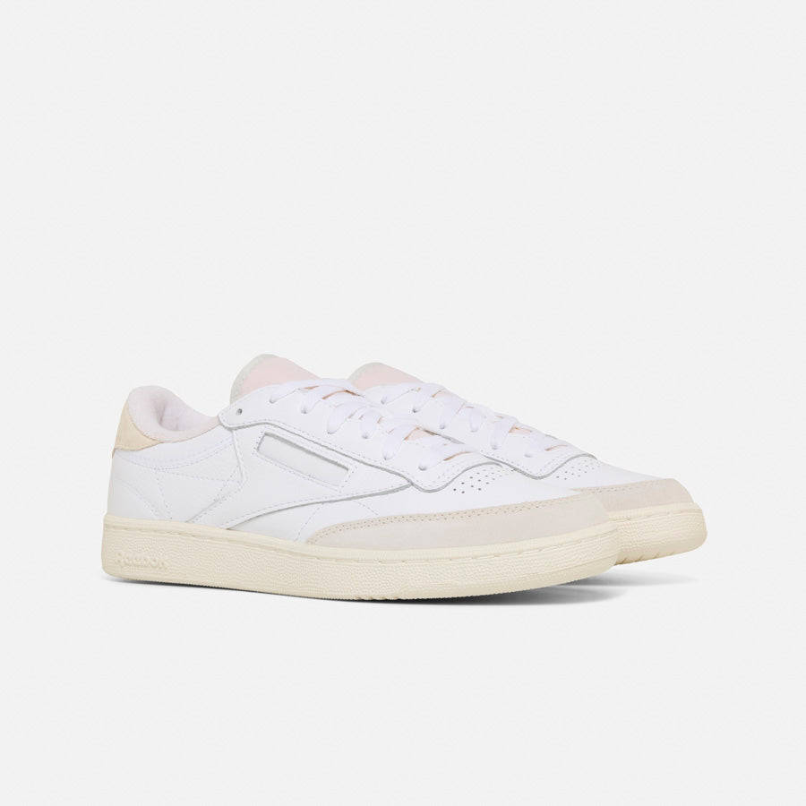 Reebok Club C 85 Vintage Sneakers - White/Chalk Retro Tennis Shoes for Men & Women | Classic Casual Wear & Street Style Fashion