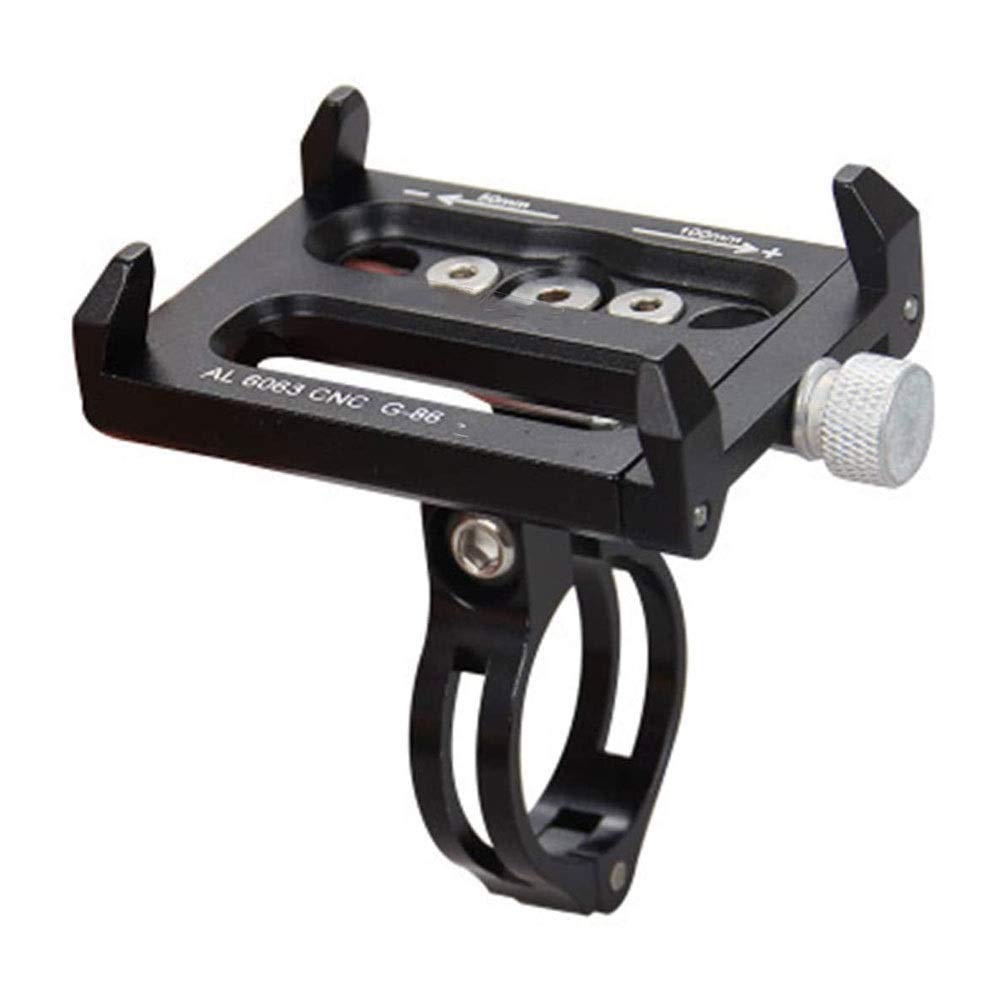 Universal Aluminum Alloy Bike Phone Mount Holder for Motorcycle & E-Bike - Compatible with 3.5-6.2 Inch Smartphones (Red) - Perfect for Outdoor Cycling, Commuting & Adventure Rides
