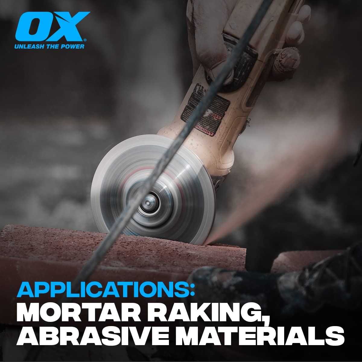 OX Tools OX-PDTP-5 Pro 5-Inch Diamond Blade for Sandwich Double Tuck Pointing - Perfect for Masonry, Concrete Cutting & Professional Construction Work