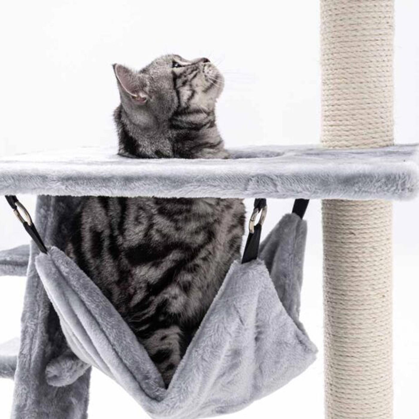 Little Rebels Seattle 89cm Cat Tree with Scratching Posts & Perches - Premium Cat Climbing Tower for Indoor Cats - Perfect for Small Spaces & Playtime