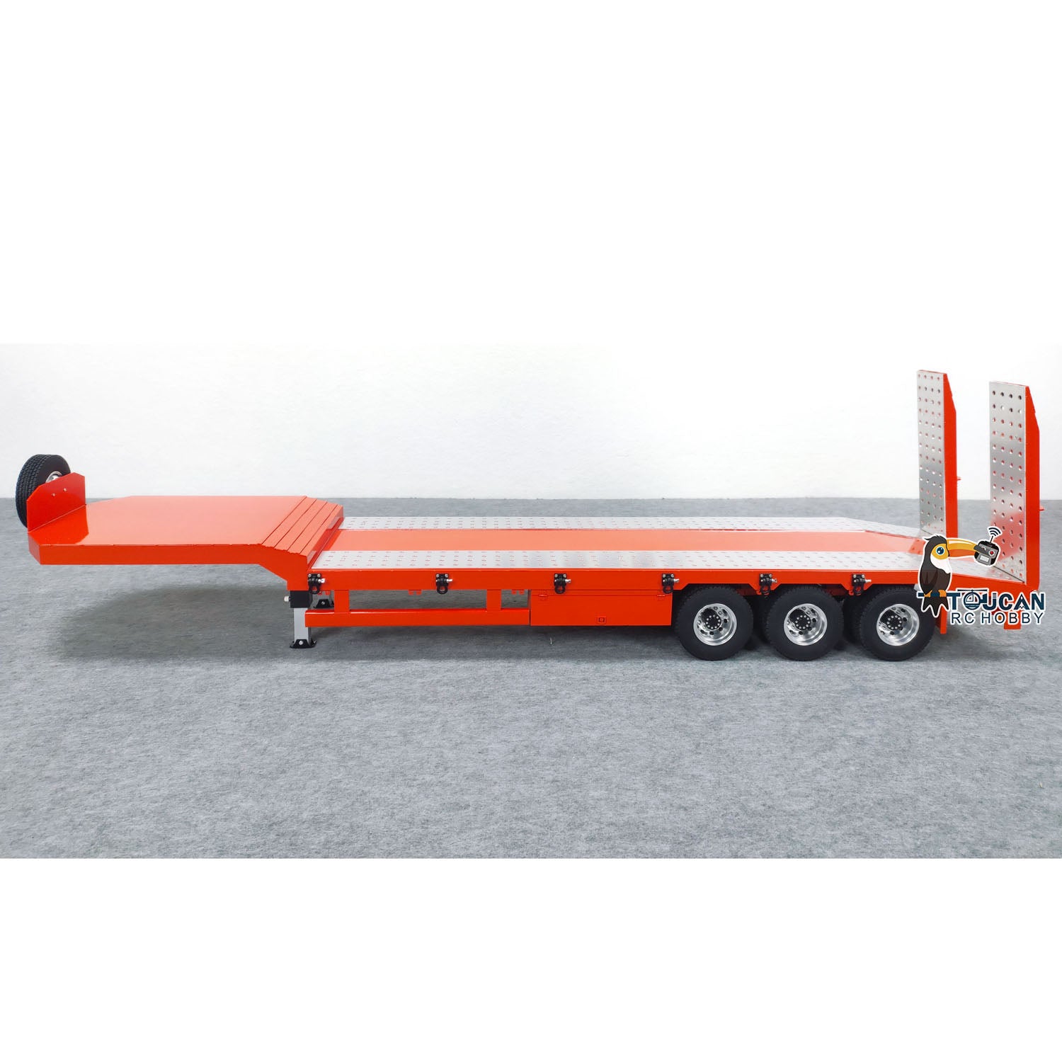 1/14 Scale Metal RC Semi Trailer for Tractor Trucks - Electric Lifting Legs & Tailgate - Realistic Radio Control Simulation Car - DIY Hobby Model for Adults - Perfect for Off-Road Adventures & Truck Shows