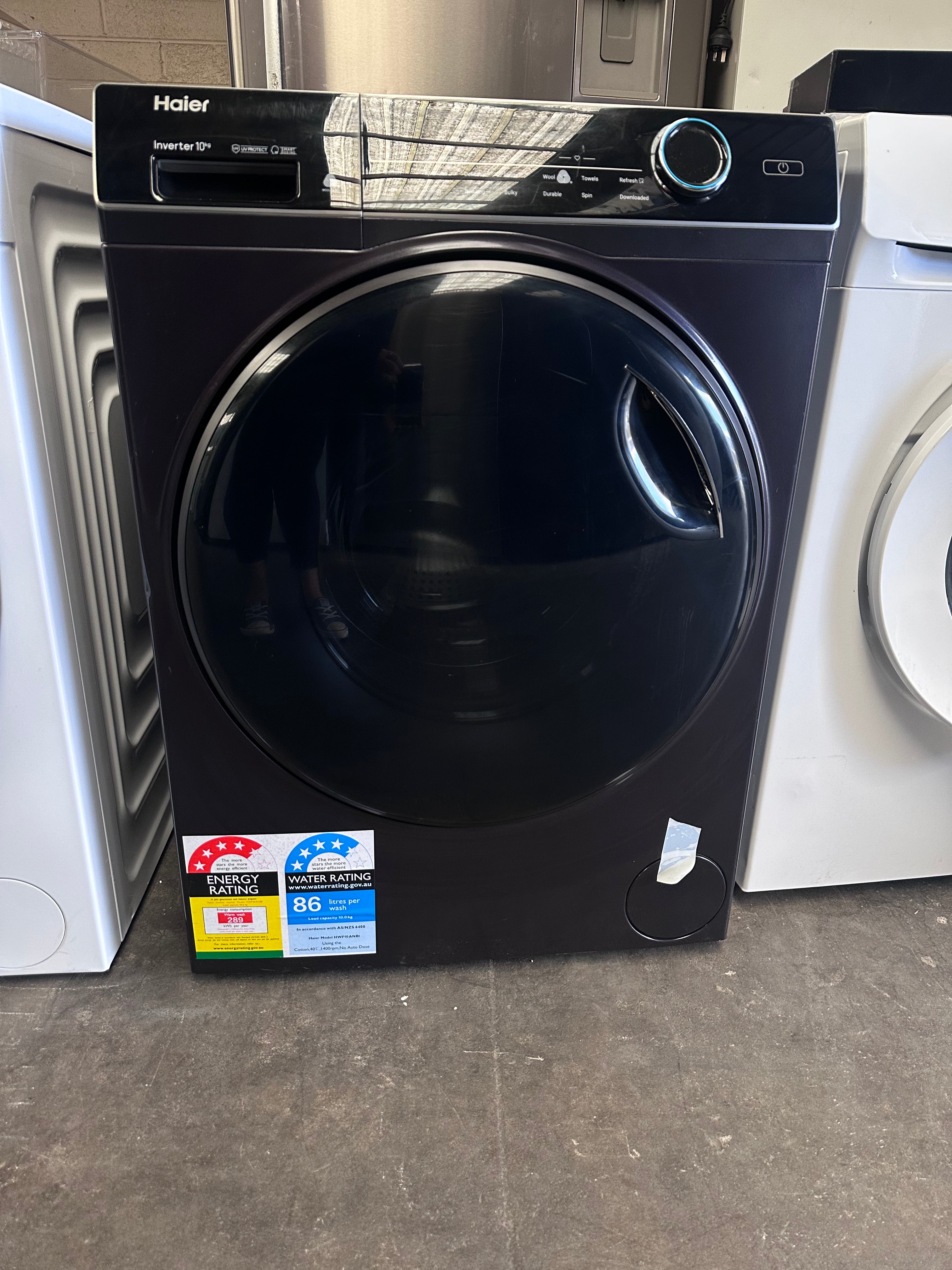 Haier 10kg Front Load Washing Machine - Energy Efficient, Quiet Operation - Perfect for Apartments & Small Homes - Factory Second Quality