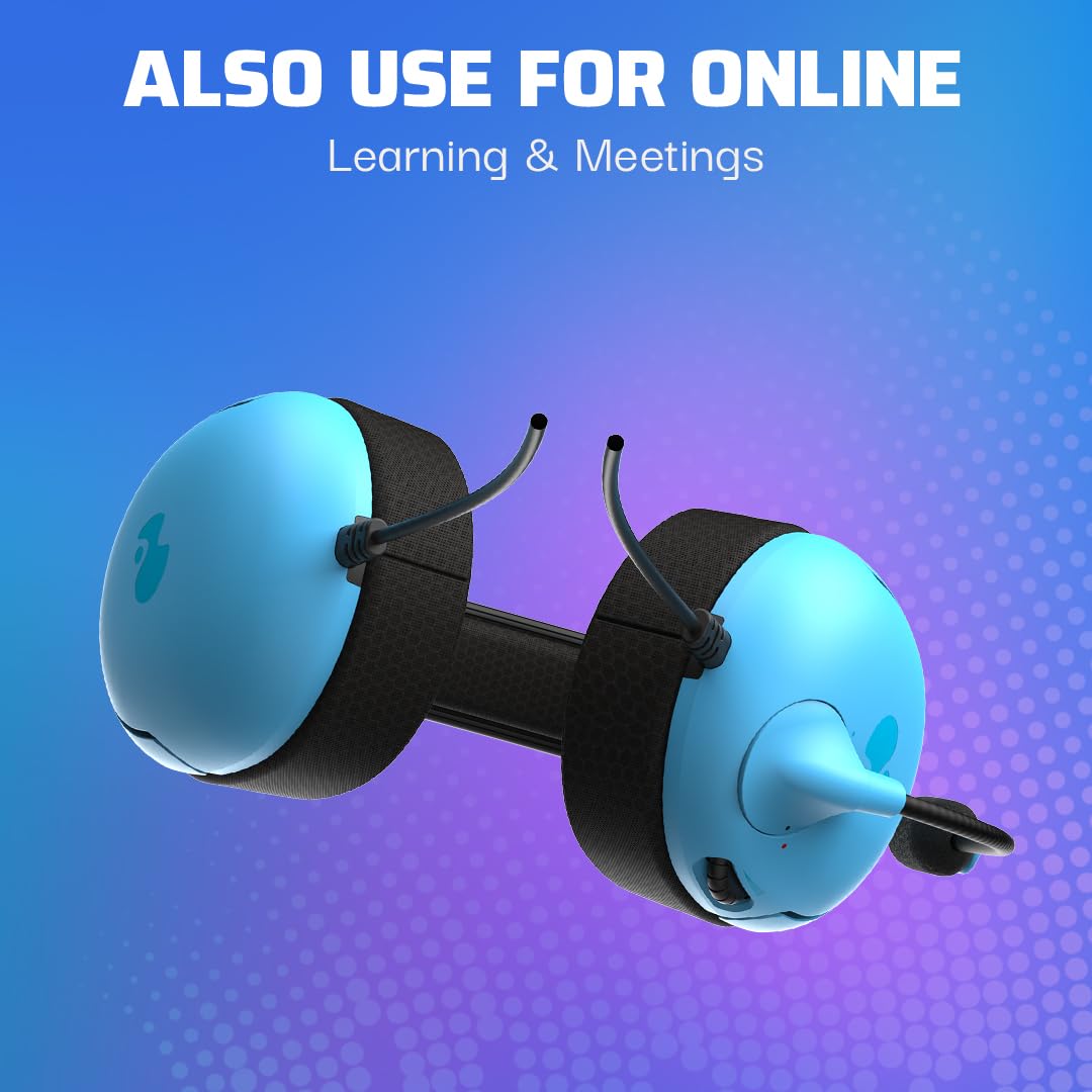 PDP PS5 Wired Gaming Headset with Microphone - AIRLITE Neptune Blue for PS5/PC Gaming, Streaming & Online Chat