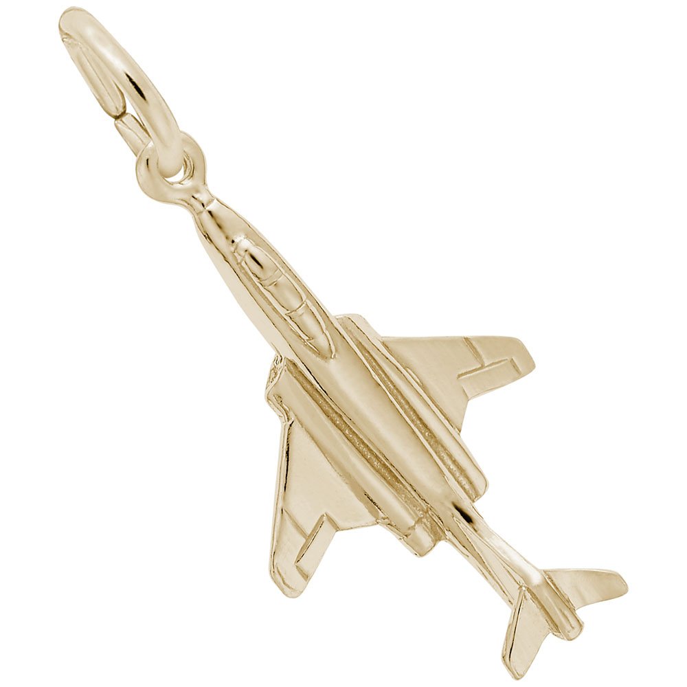 Airplane Charm for Jewelry - Sterling Silver Airplane Pendant for Bracelets & Necklaces - Perfect for Travel Lovers & Aviators