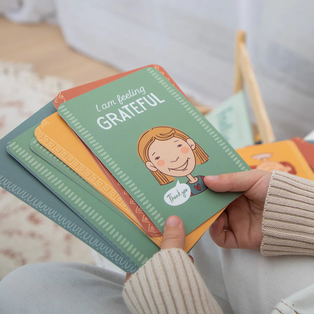 Creative Sprout Kids Emotion Affirmation Cards - Positive Affirmations for Children's Emotional Growth - Perfect for Therapy, Classroom & Home Use