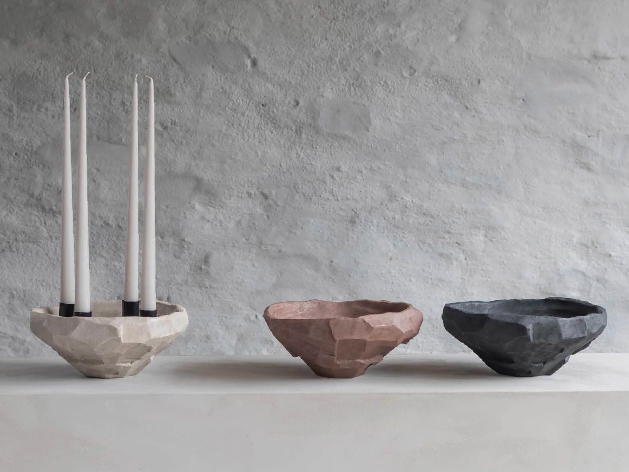 Nuki Candle Bowl - Decorative Ceramic Candle Holder for Home Decor, Wedding Centerpieces, and Relaxing Aromatherapy | Perfect for Living Room, Bedroom, and Spa Ambiance