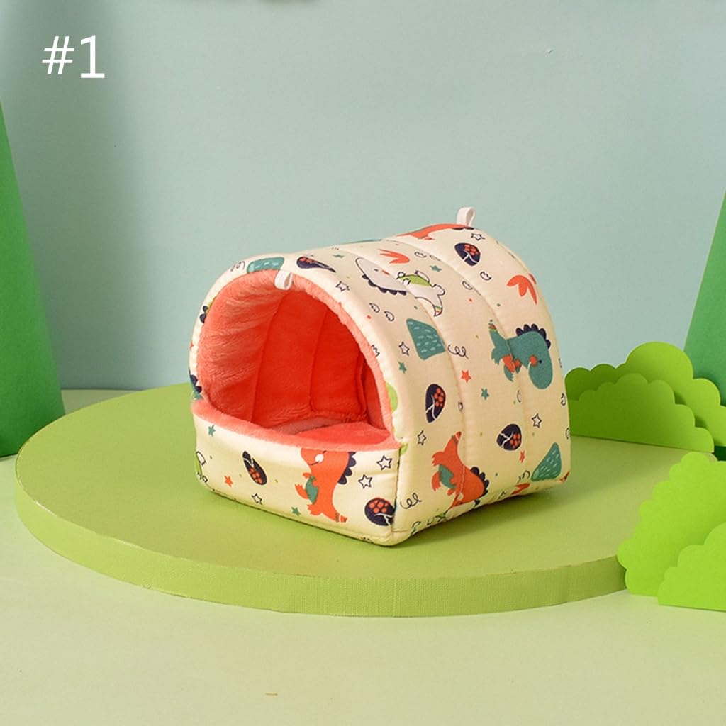 Cozy Hamster Hammock Bed - Soft Hanging Small Animal House for Hamsters, Squirrels & Chinchillas - Cute Printed Habitat Decor for Cage Accessories - Perfect for Playtime & Nap Time