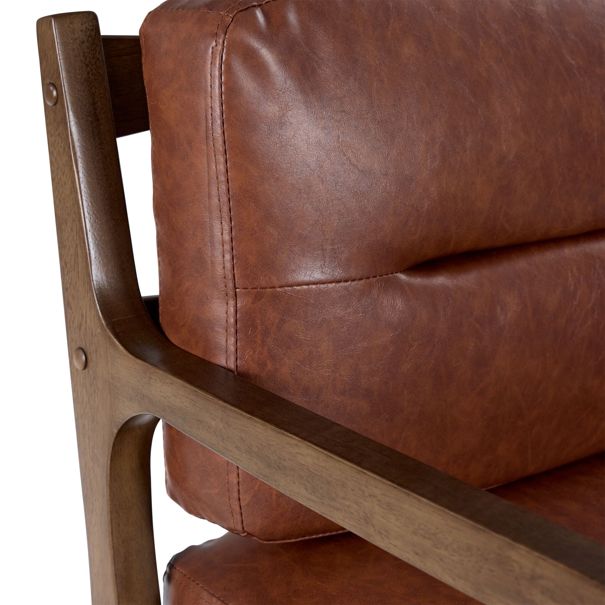 Clarke Accent Chair in Rich Brown - Stylish Living Room Seating for Home Decor & Cozy Reading Nook