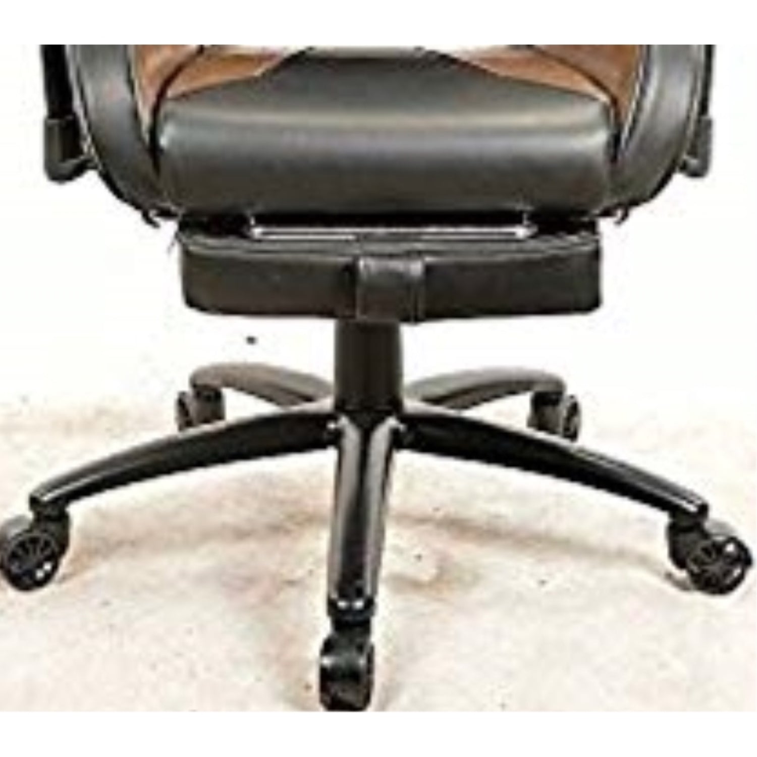 FOOTEST 7608 Ergonomic Gaming Chair - Black & Brown - High Back Racing Style with Lumbar Support for PC, Office, and Esports Gaming Setup