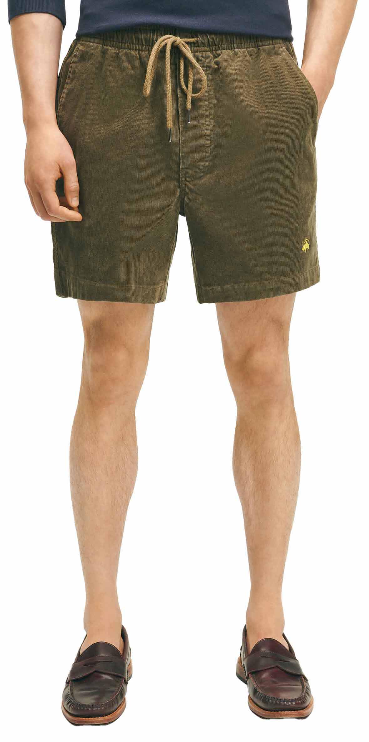 Brooks Brothers Men's Friday Stretch Cotton Corduroy Shorts - Comfortable Casual Wear for Summer & Weekend Outings
