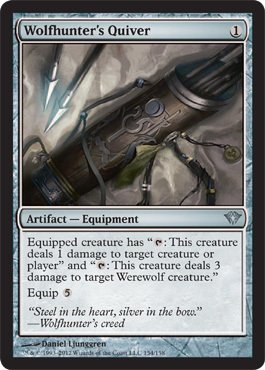 Magic: the Gathering - Wolfhunter's Quiver (154) - Dark Ascension Foil Card - MTG Collectible Trading Card Game Accessory for Deck Building & Strategy Battles