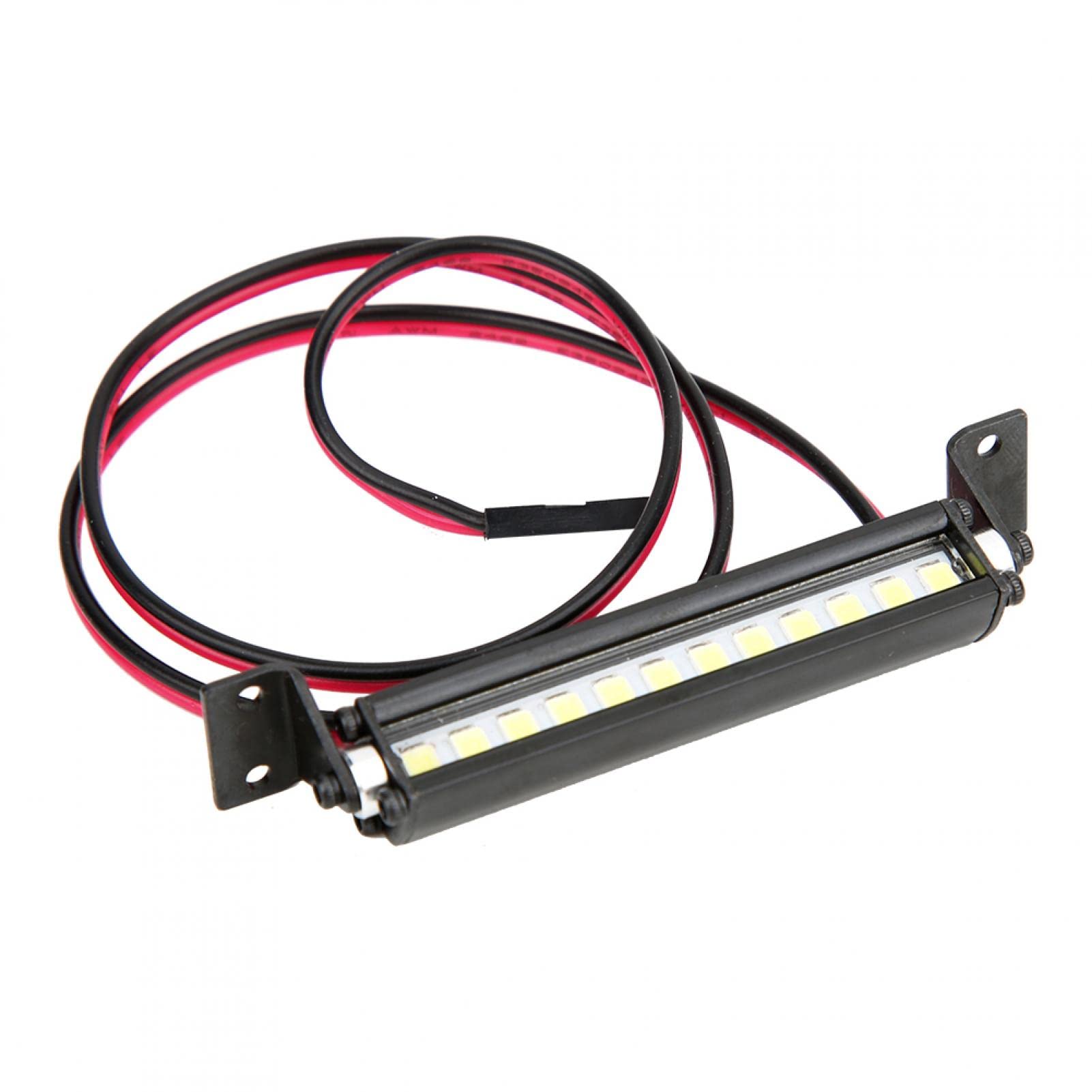 PLPLAAOO RC Car LED Roof Light Bar - 12 Mini LEDs, Waterproof Accessory for 1/10 Scale SCX10 4WD Crawler Trucks | Off-Road Night Driving & Trail Adventure Lighting