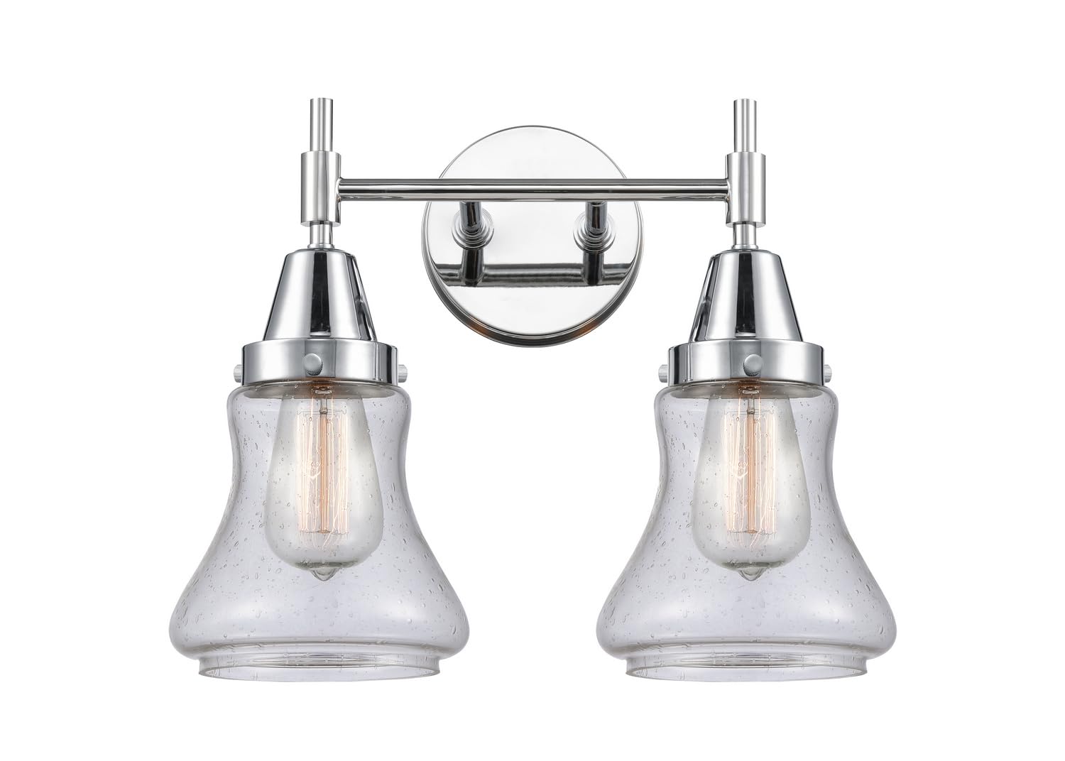 Innovations 447-2W-PC-G194-LED Chrome Finish Transitional LED Bathroom Vanity Light - Perfect for Modern Bathrooms, Powder Rooms & Spa-Like Retreats