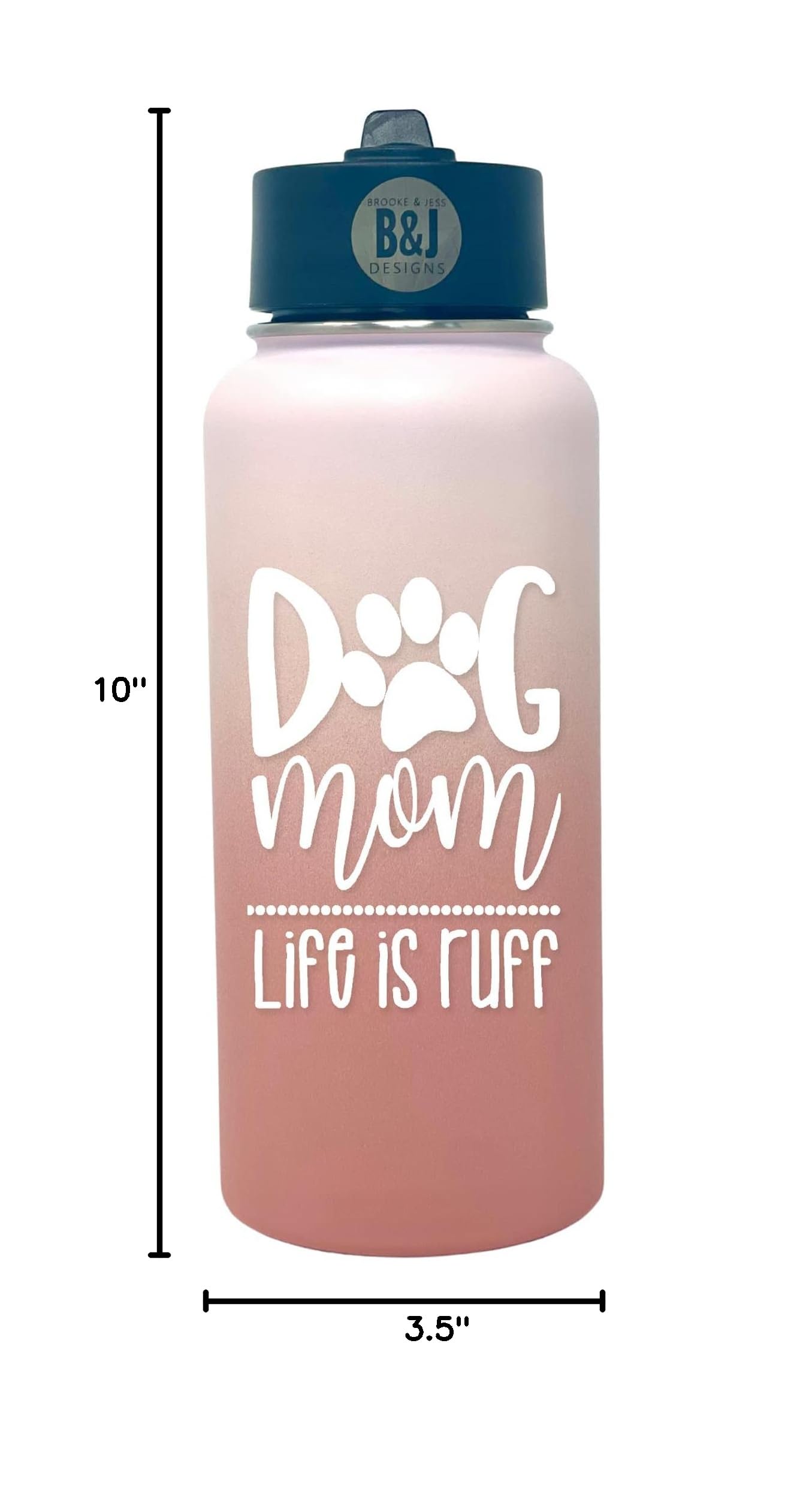 Insulated Dog Mom Tumbler - Best Coffee Mug for Dog Lovers - Perfect Gift for Women (Christmas, Birthday, New Dog Owner) - Great for Home, Office & Travel Use