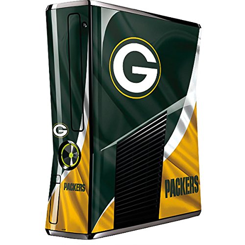 Official NFL Green Bay Packers Gaming Skin Decal for Xbox 360 Slim (2010) - Custom Protective Vinyl Cover - Perfect for Game Nights & Sports Fan Gifts