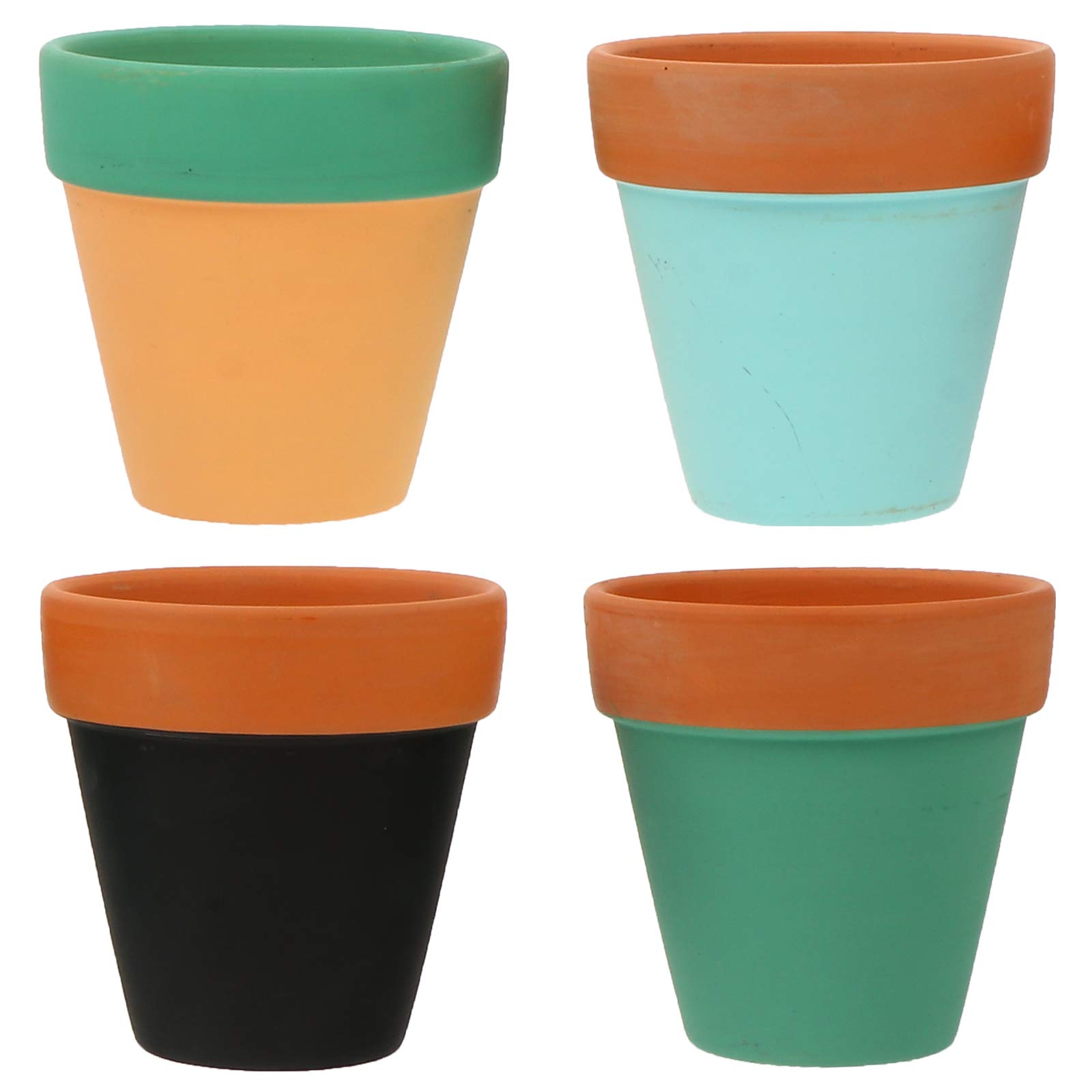 DOITOOL Mini Ceramic Flower Pot - Elegant Succulent Planter with Drainage Hole, Cute Home Decor for Indoor Plants, Office Desk, Wedding Centerpiece & Gift Idea