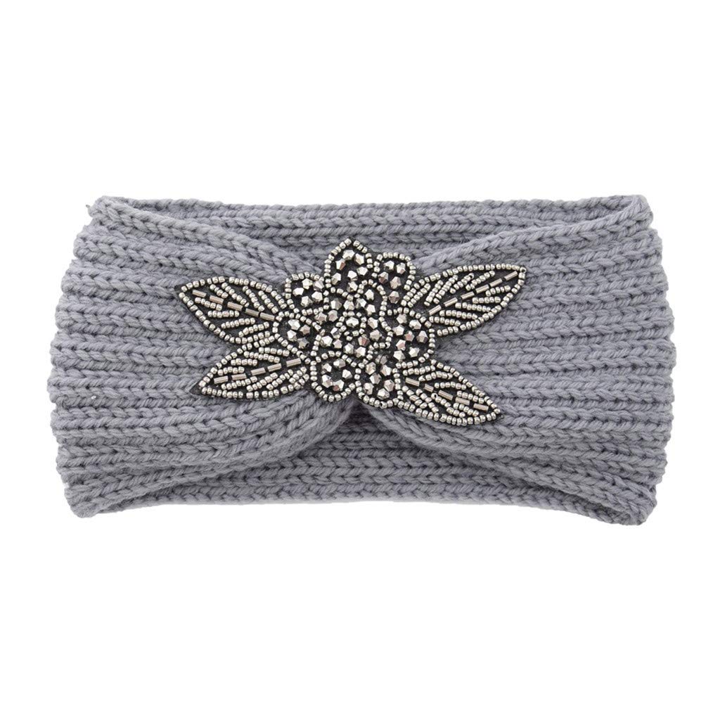 Warm Knitted Wool Headband for Women - Cable Crochet Ear Warmer Hairband, Thick Winter Head Wrap Accessory | Perfect for Cold Weather, Outdoor Activities & Stylish Winter Fashion