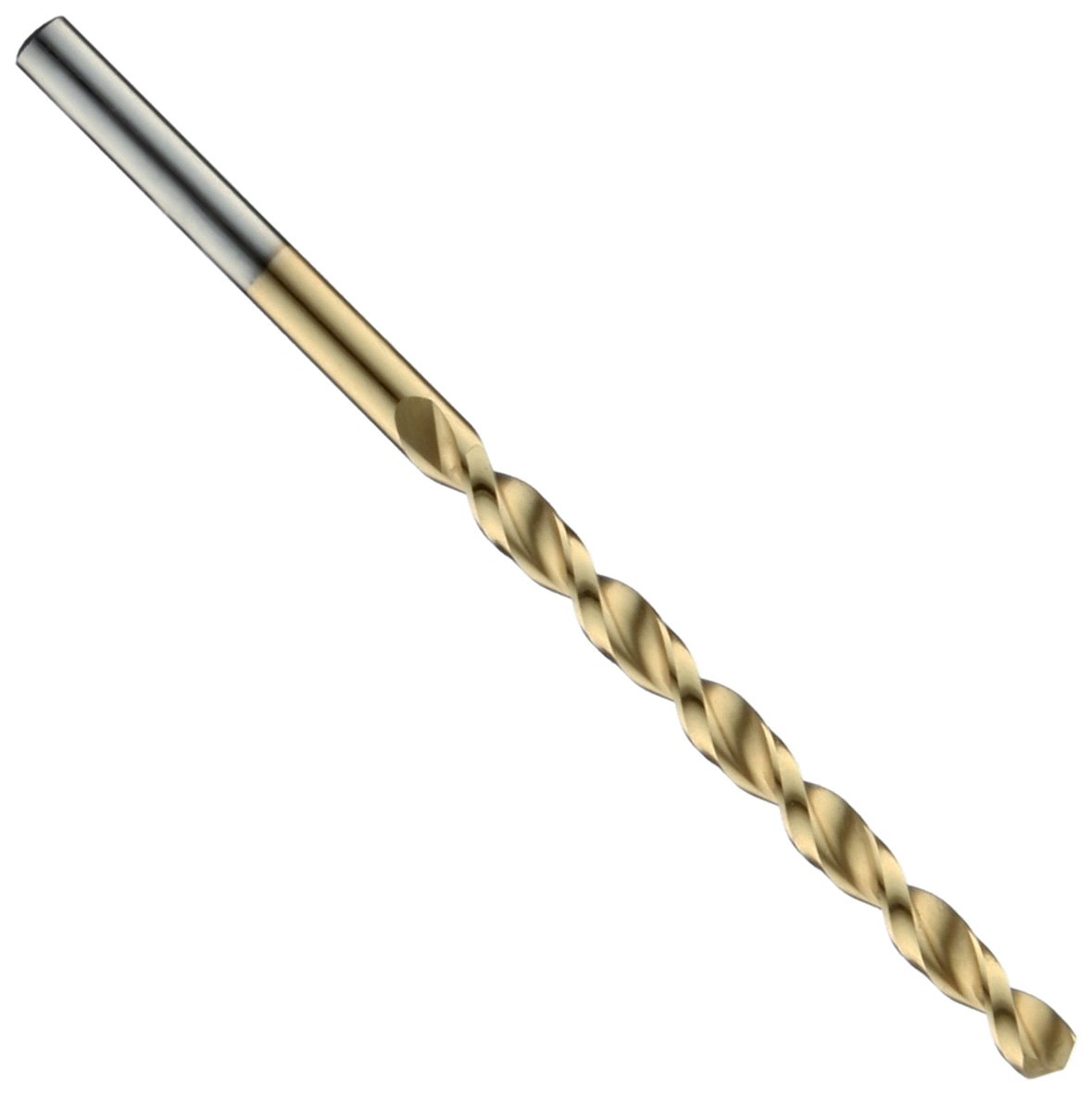 Cleveland 2075T Cobalt Steel Drill Bit Set - 10 Pack, TiN Coated, 135° Split Point, Wire Size #11 | Perfect for Metalworking, Woodworking & DIY Projects