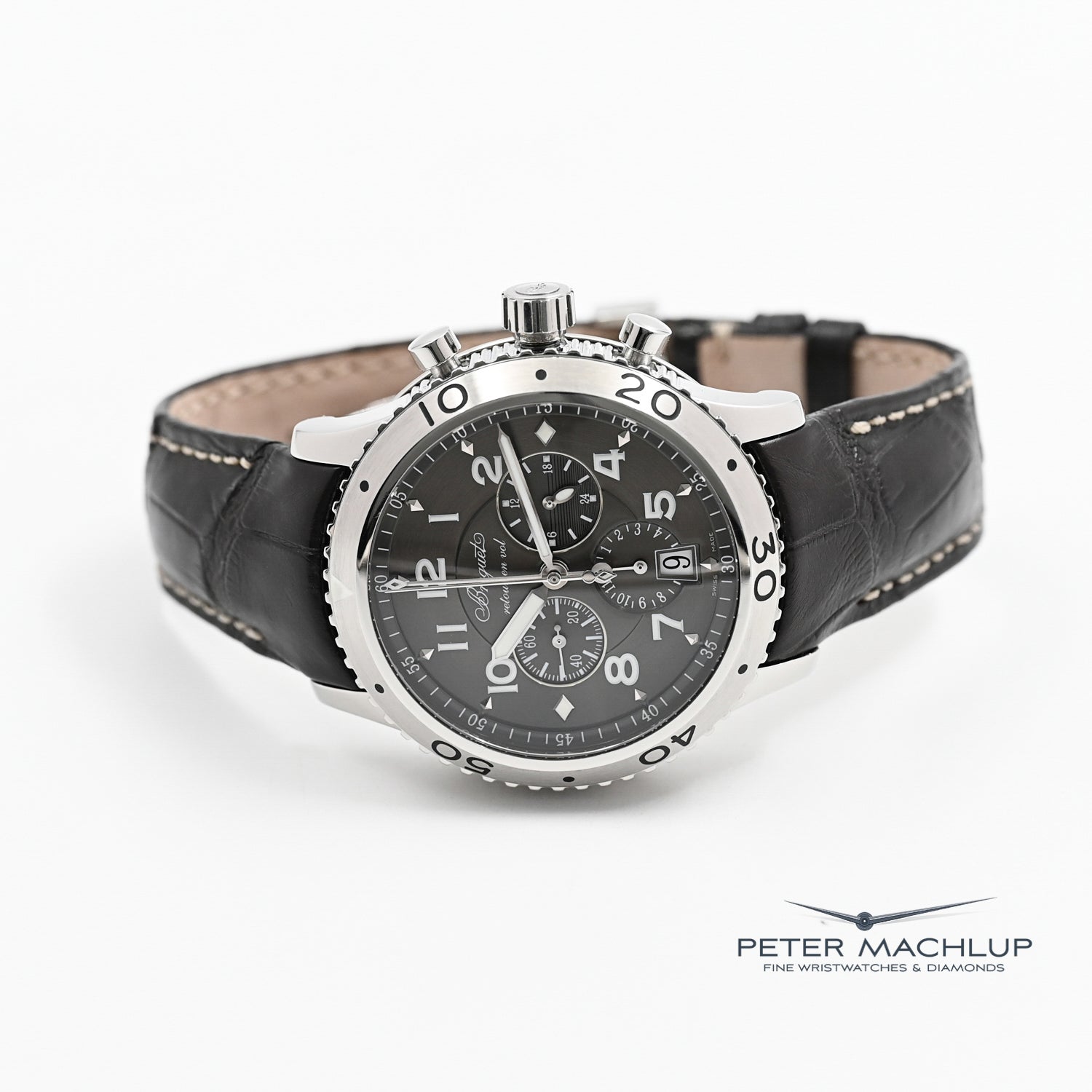Breguet Type XXI Flyback Chronograph Men's Automatic Watch - Luxury Pilot Chronograph for Aviation Enthusiasts & Business Professionals