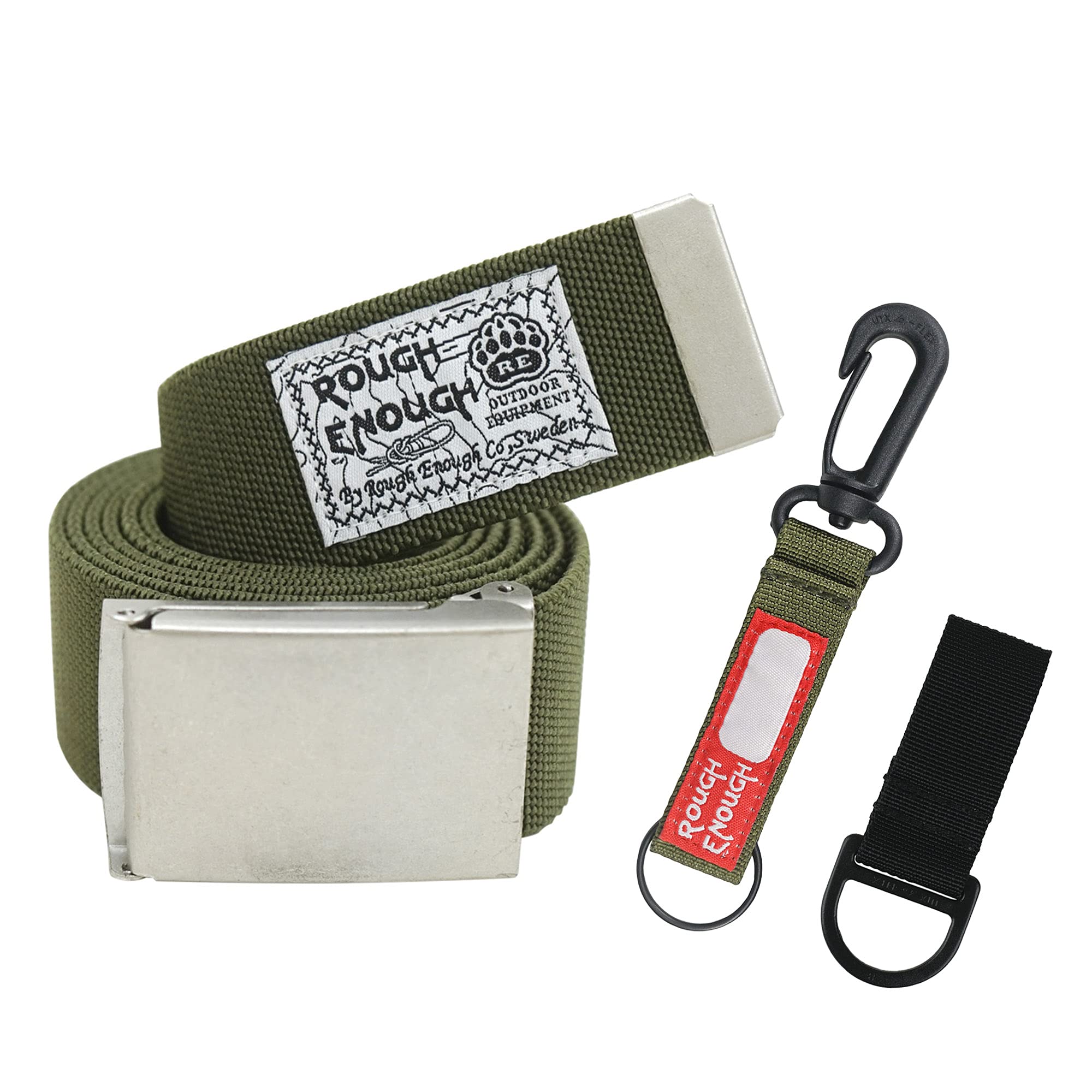 Tactical Nylon Belt for Men - Durable EDC Belt with Keychain - Casual & Preppy Style for Everyday Wear - Perfect for Outdoor, Work, and Daily Use