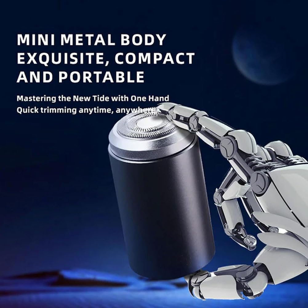 Mini Electric Shaver for Men - Portable & Rechargeable Travel Shaver - Compact & Lightweight for Smooth Shaving at Home or On the Go (1pc) - Perfect for Business Trips, Gym Bags & Daily Grooming
