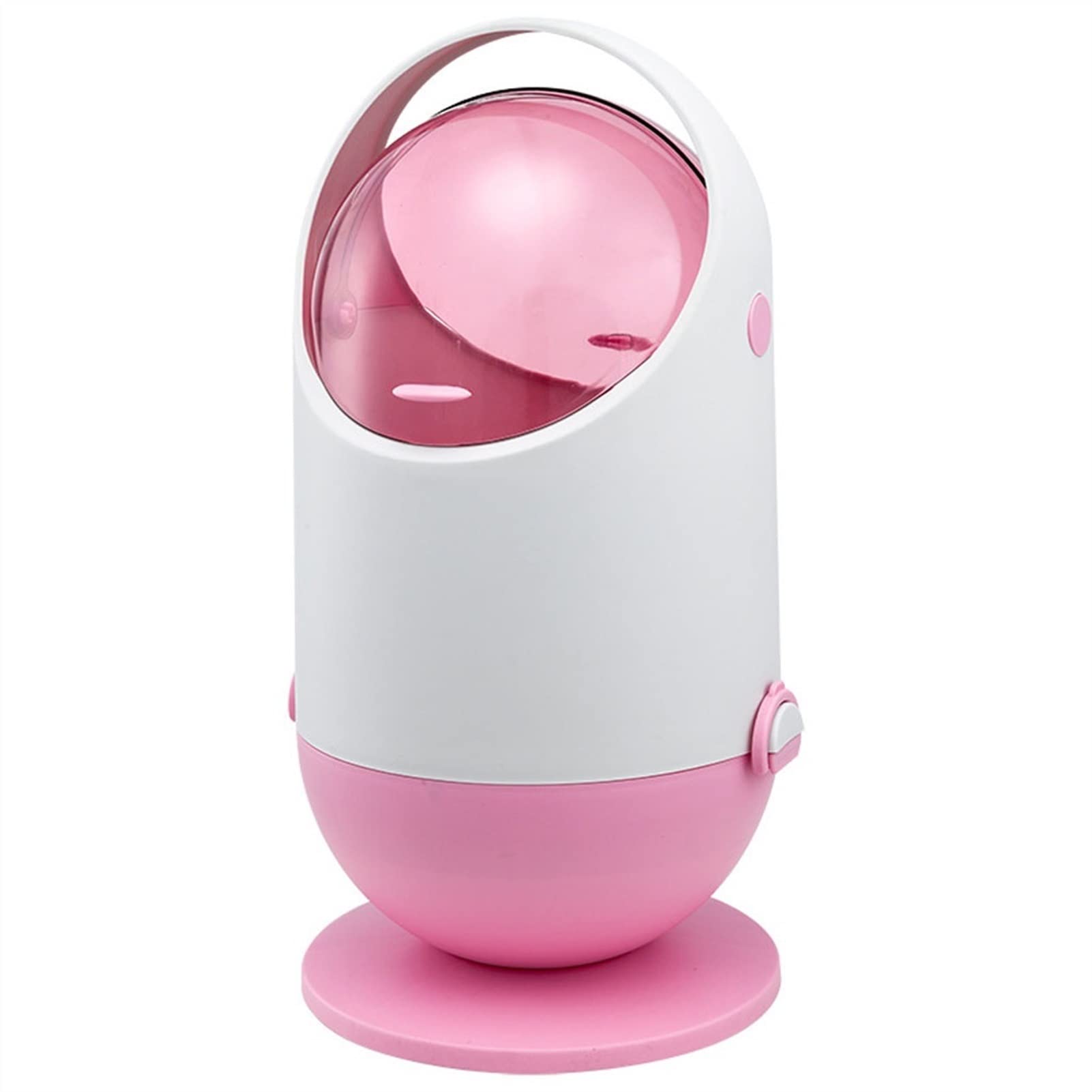 Xinxinchaoshi Pink Dual Compartment Trash Can with Double Lid - Large Household Waste Bin for Living Room, Kitchen, Office | Recycling & Waste Separation | Space-Saving Paper Basket Storage
