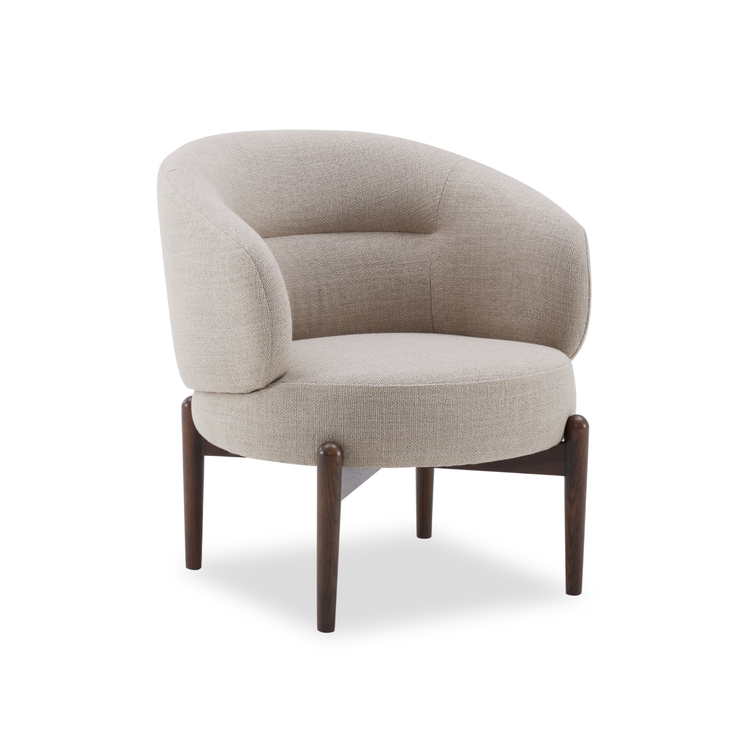Bloor Accent Chair in Link Ecru - Modern Upholstered Lounge Chair for Living Room, Bedroom, or Office - Perfect for Reading, Relaxing, and Home Decor