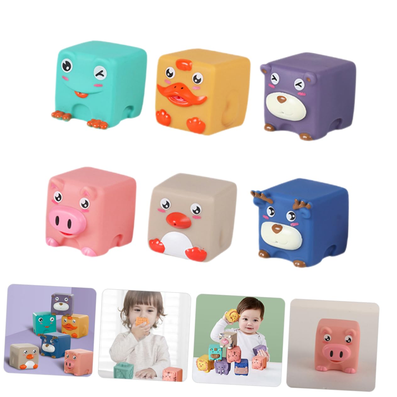 CORHAD 6-Piece Kids Bath Toys Set - Non-Toxic Floating Water Play Toys for Toddlers & Babies - Fun Bathtub Toys for Sensory Play & Learning - Perfect for Bath Time, Pool, and Beach Activities