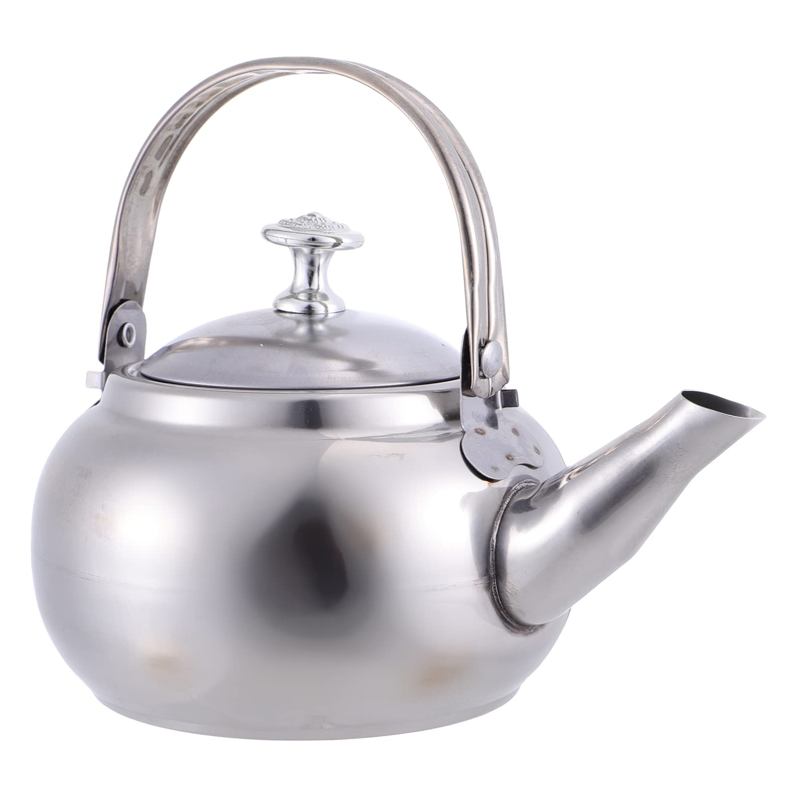 DOITOOL 1.2L Stainless Steel Whistling Tea Kettle - Electric Stovetop Safe Water Boiler for Coffee, Tea & Hot Beverages - Perfect for Home Kitchen, Camping & Outdoor Use