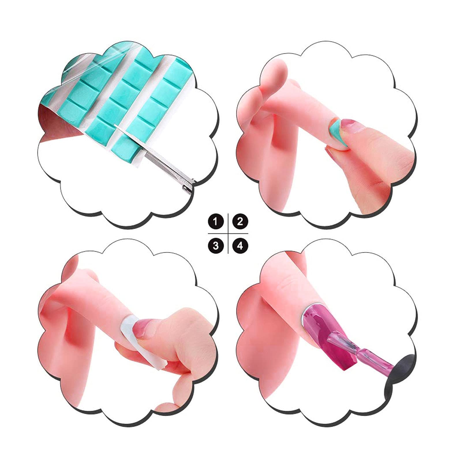 Professional ABS Silicone Nail Art Hand - Mannequin Hand for Nail Salon & Home Practice - Perfect for Nail Tech Training, Display & DIY Manicure Practice