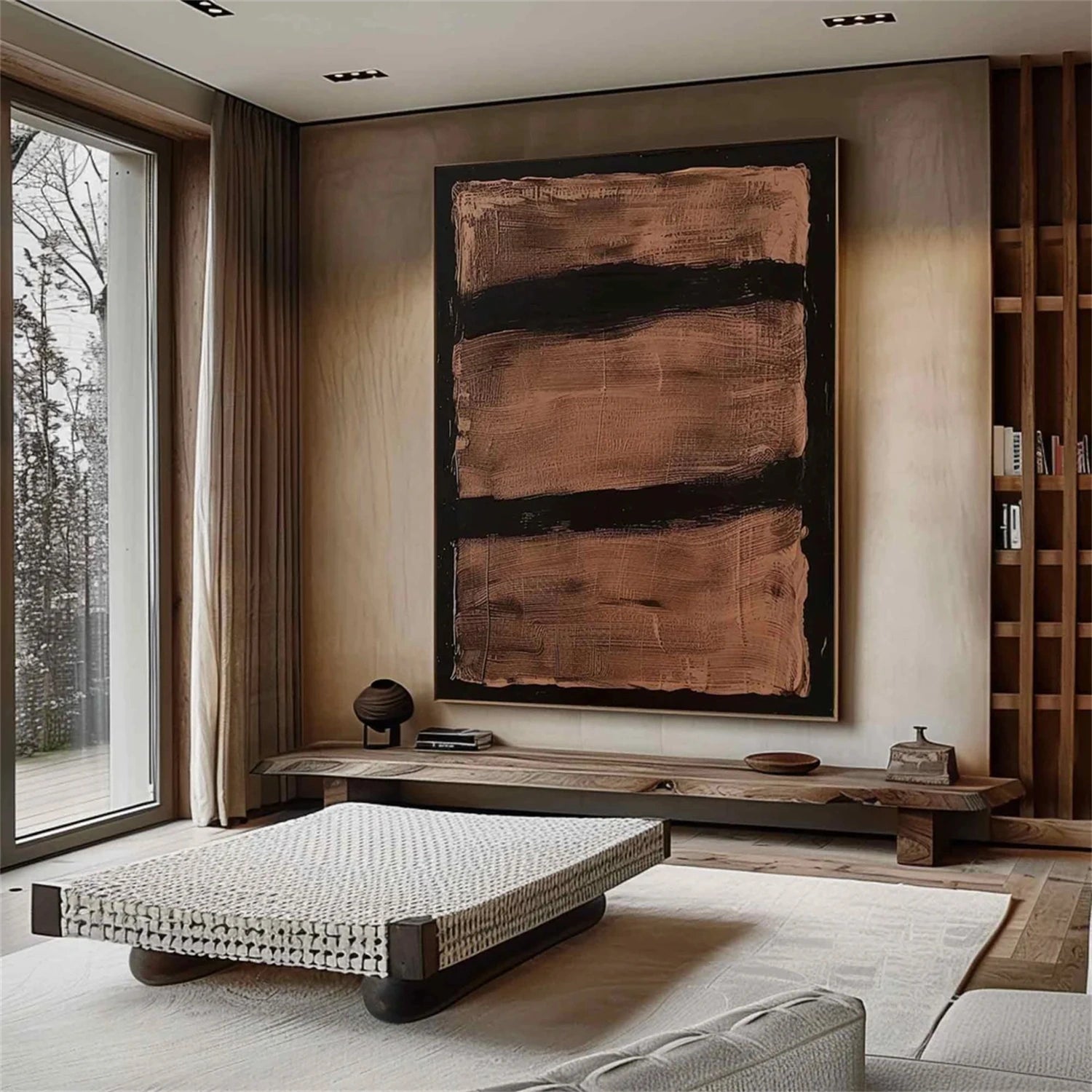 Abstract Painting #AB 269 - Modern Wall Art for Living Room, Bedroom & Office Decor | Large Canvas Artwork for Home & Commercial Spaces