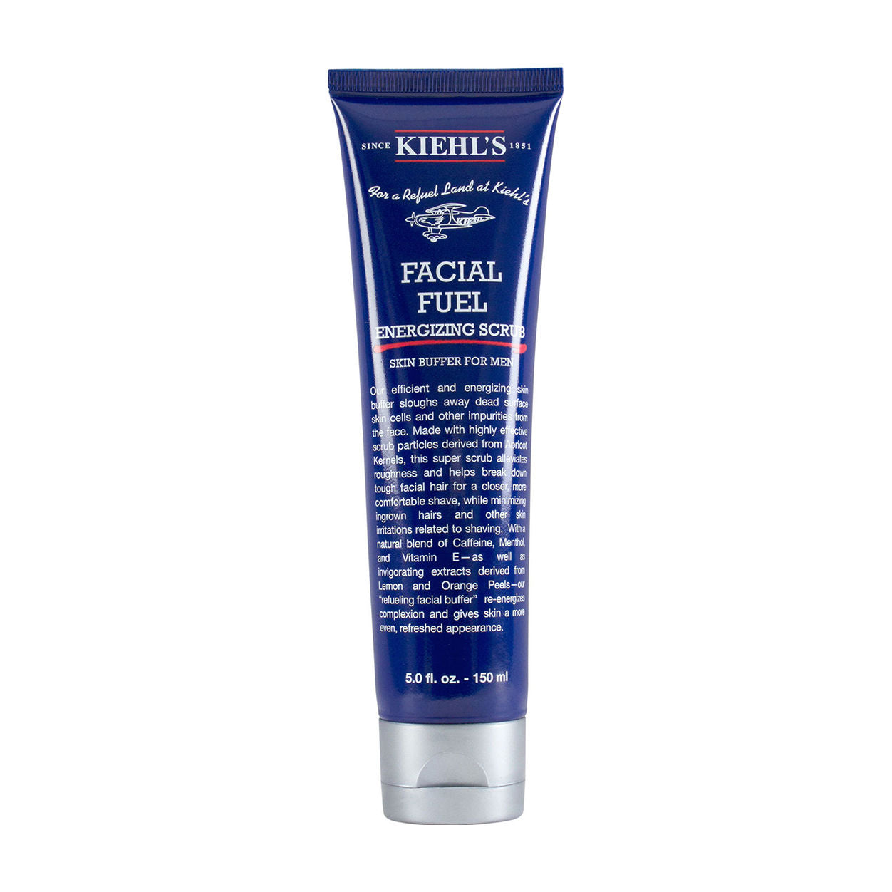 Facial Fuel Energizing Scrub for Men - Deep Cleansing Exfoliator with Natural Ingredients - Perfect for Morning Routine & Pre-Shave Prep