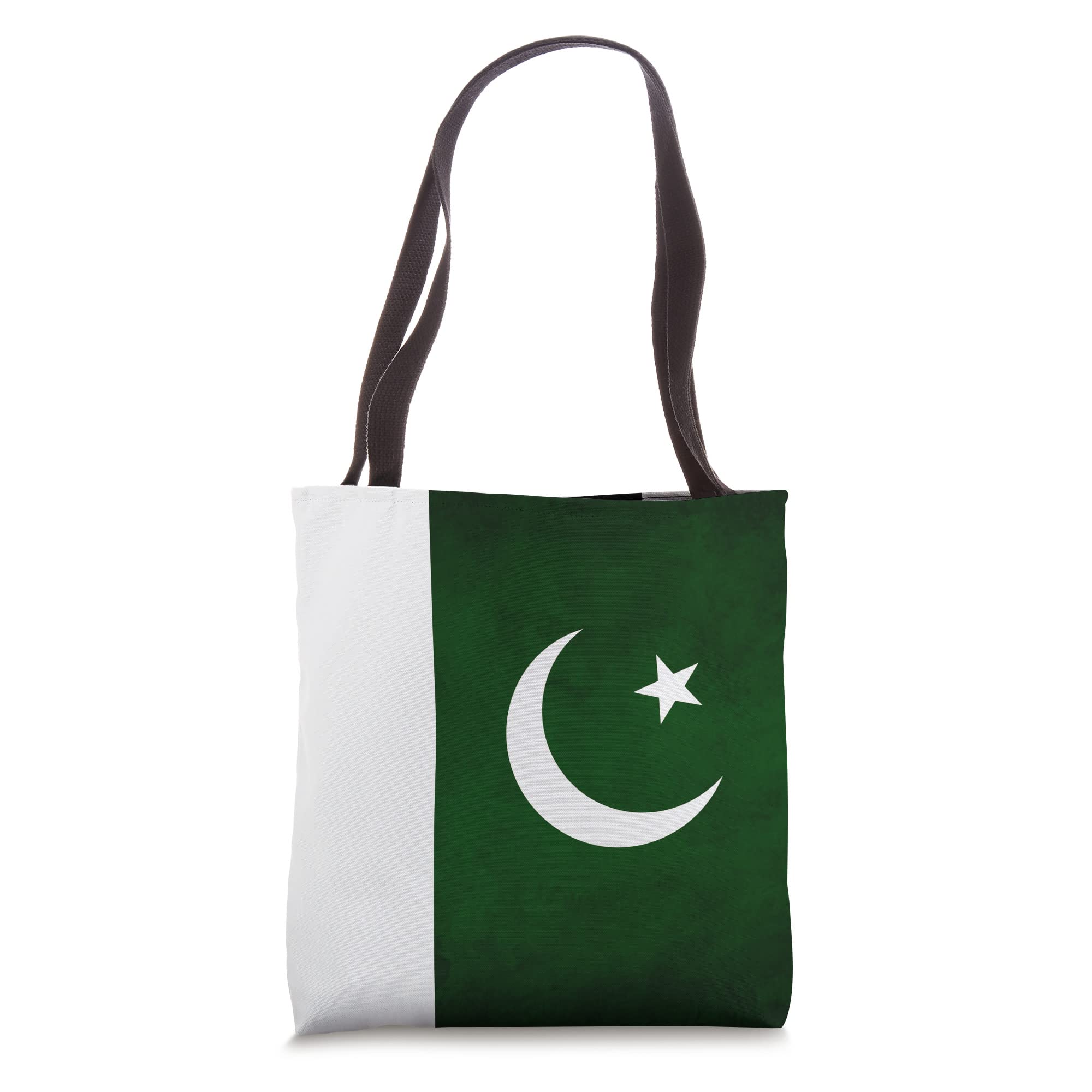 Pakistan Flag Tote Bag - Durable Cotton Canvas Shopping Bag with Sturdy Handles - Perfect for Groceries, Beach Trips & Patriotic Events