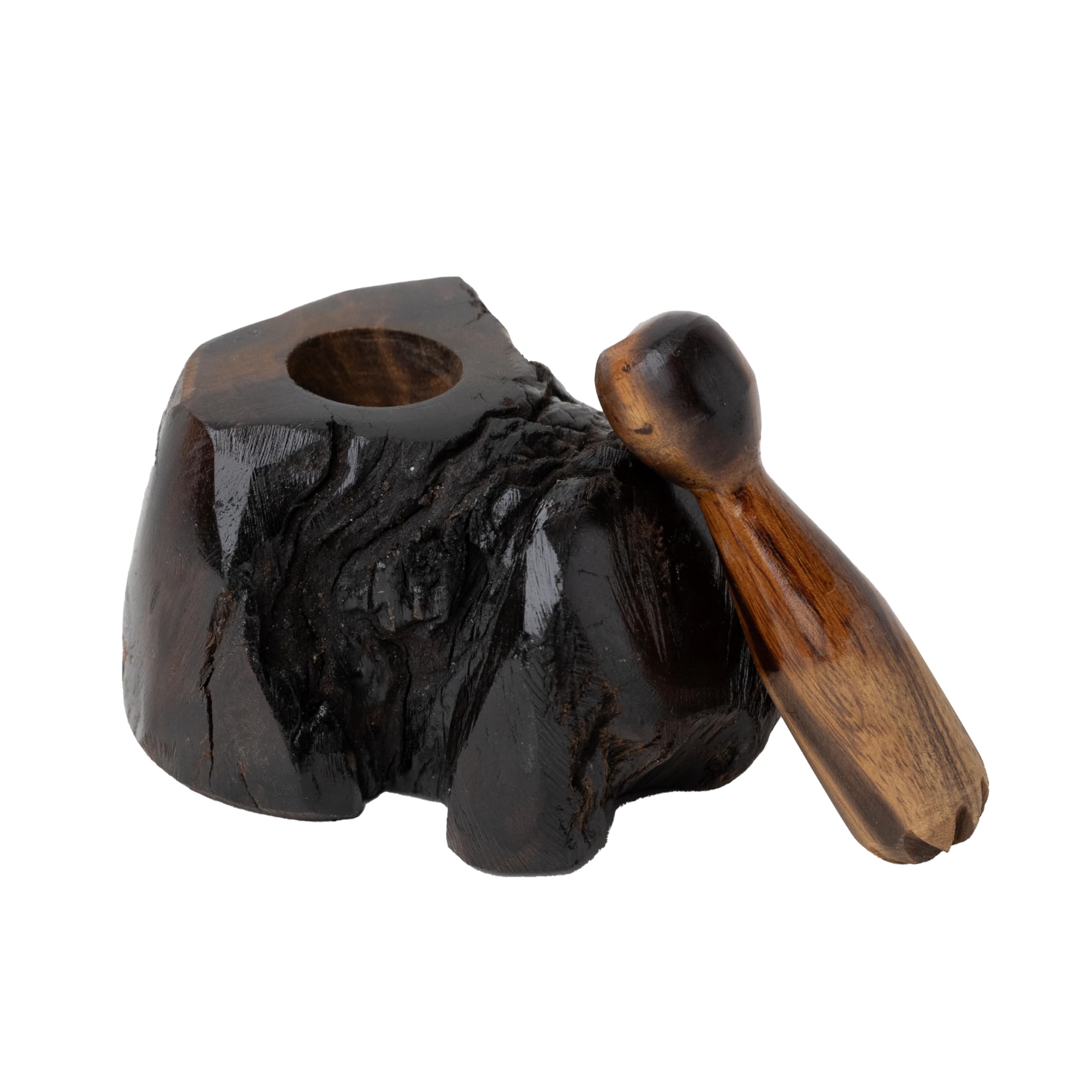 Premium Ironwood Pepper Grinder - Hand Crank Manual Spice Mill with Adjustable Coarseness, Natural Wooden Salt & Pepper Shaker (4
